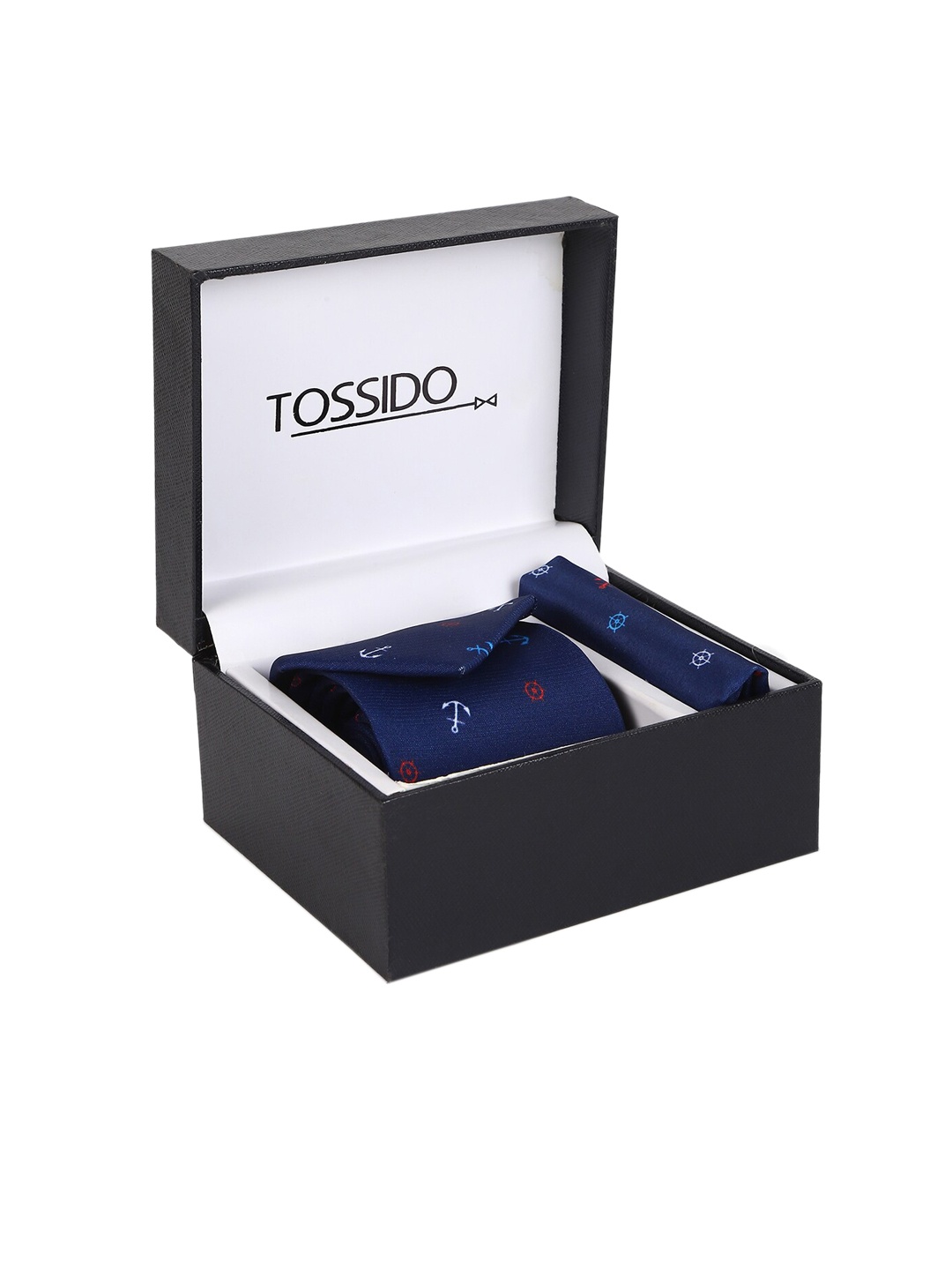 

Tossido Men Blue Printed Accessory Gift Set