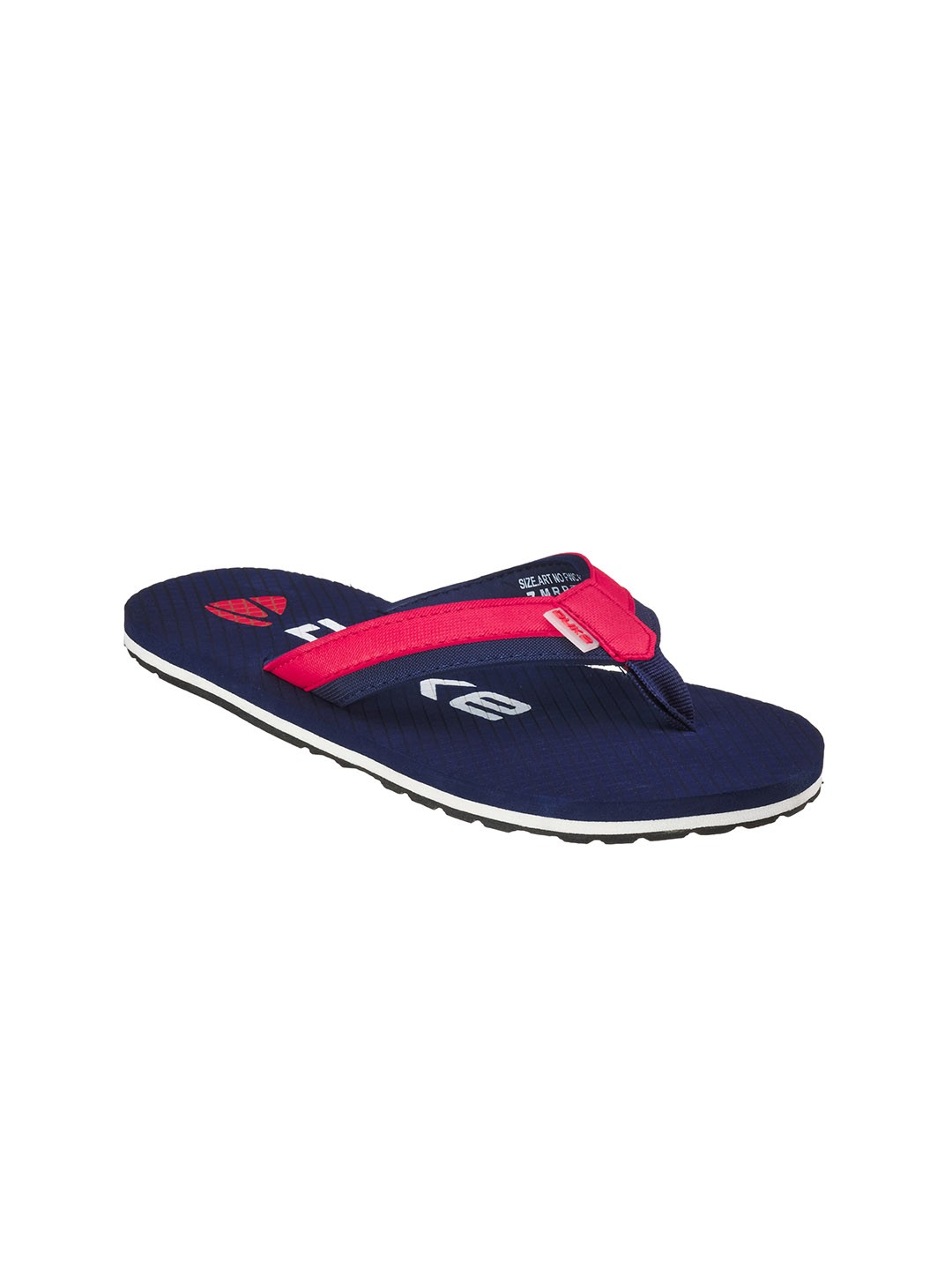 

Duke Men Navy Blue & Red Printed Thong Flip-Flops