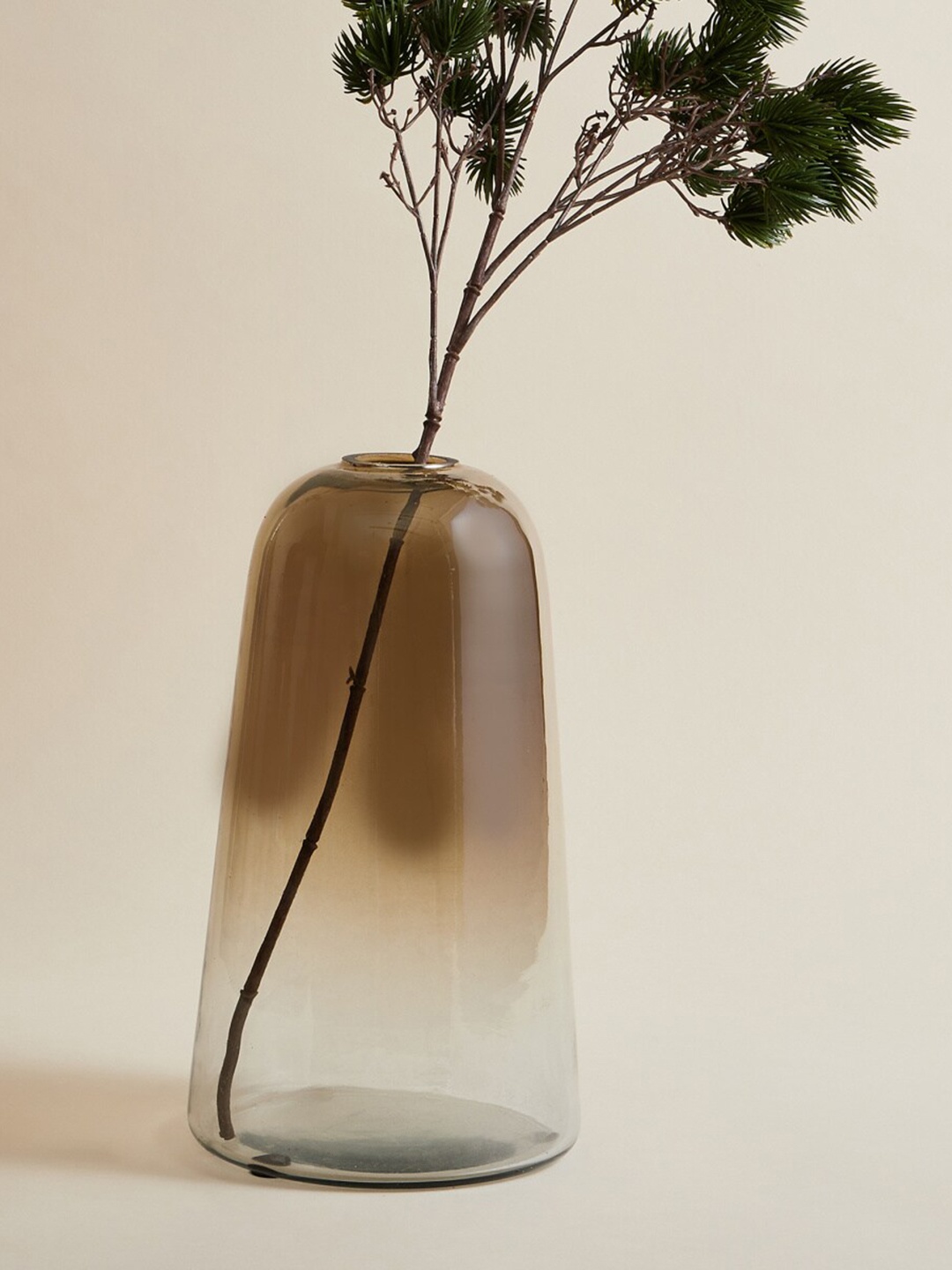

Home Centre White Glass Handblown Antique Vase