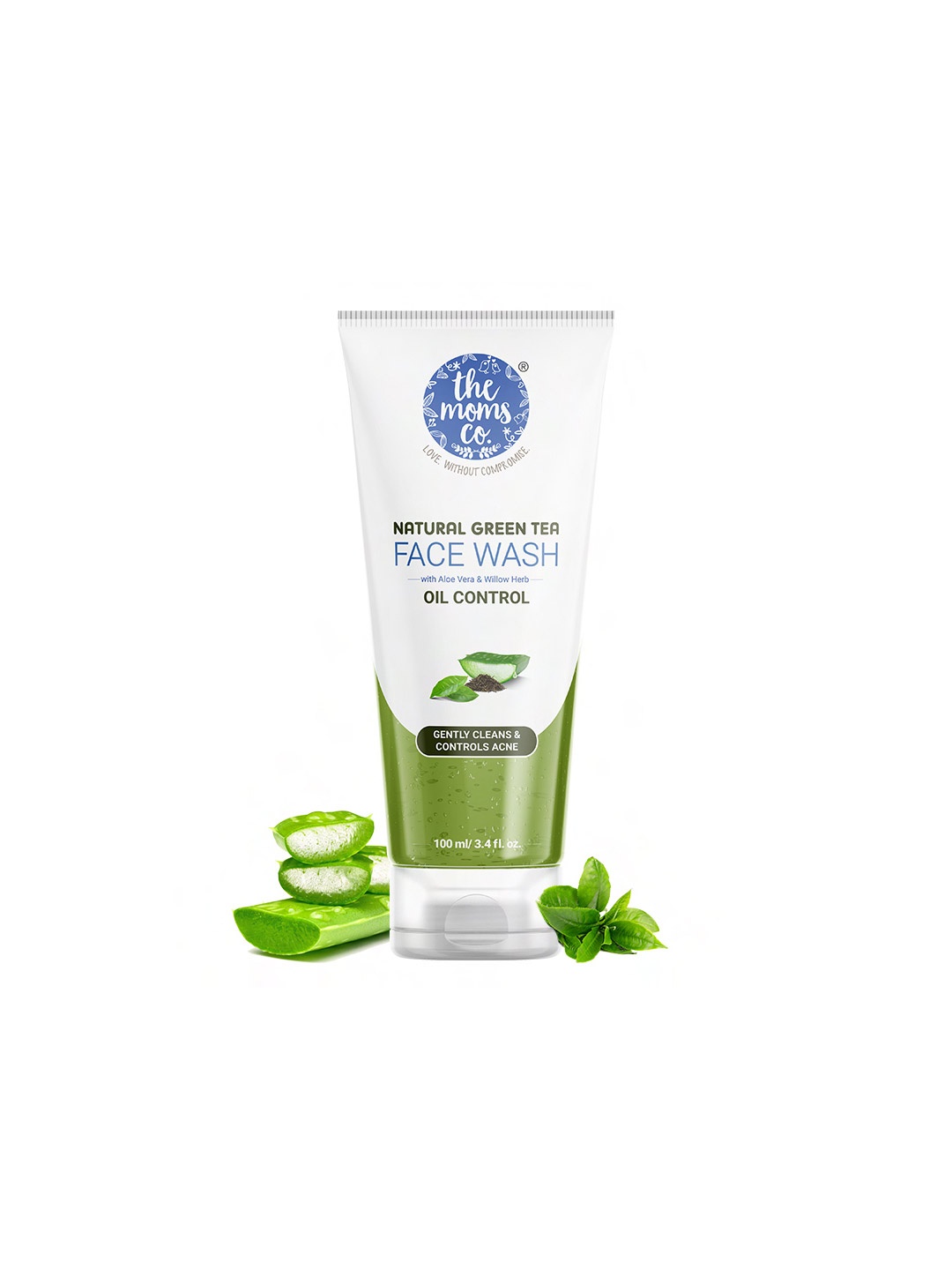 

The Moms Co. Natural Green Tea Face Wash for Oil & Acne Control - 100ml, White