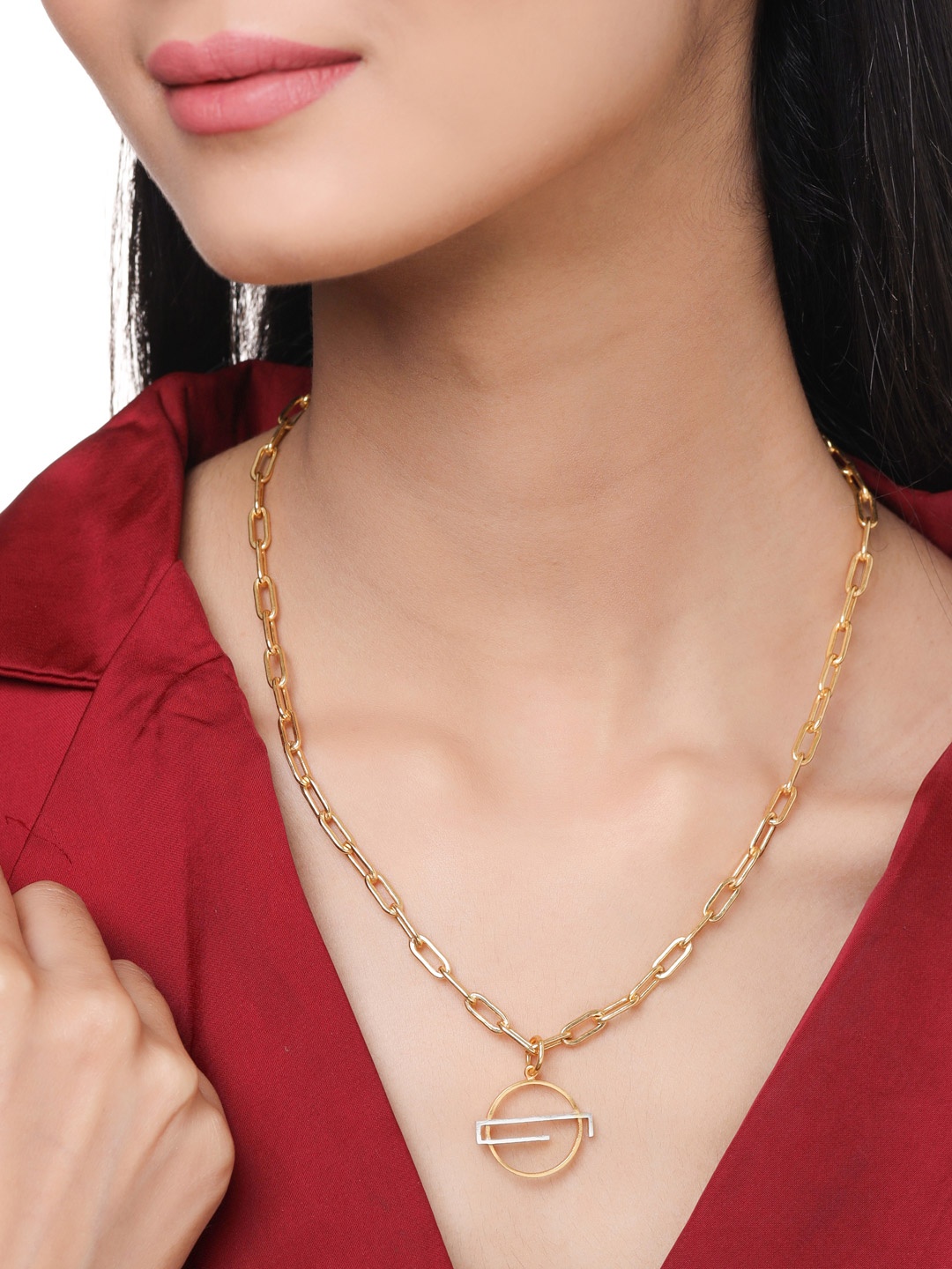 

Mitali Jain Gold-Plated & White Brass Chain