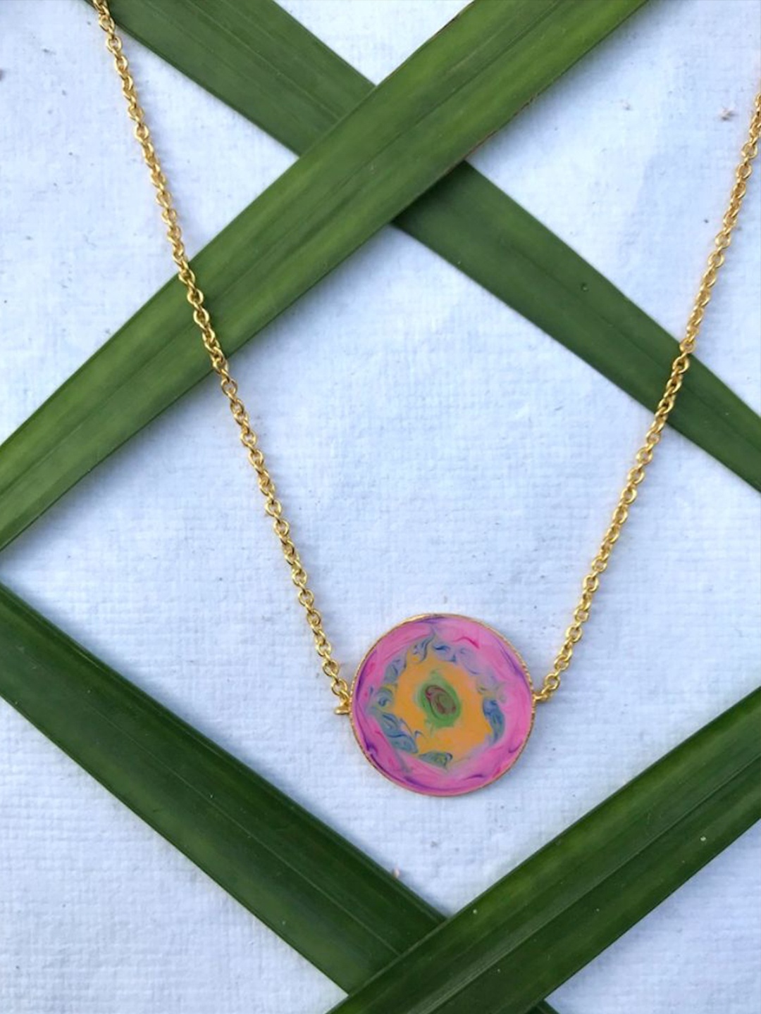 

Mitali Jain Gold-Plated & Pink Brass Chain