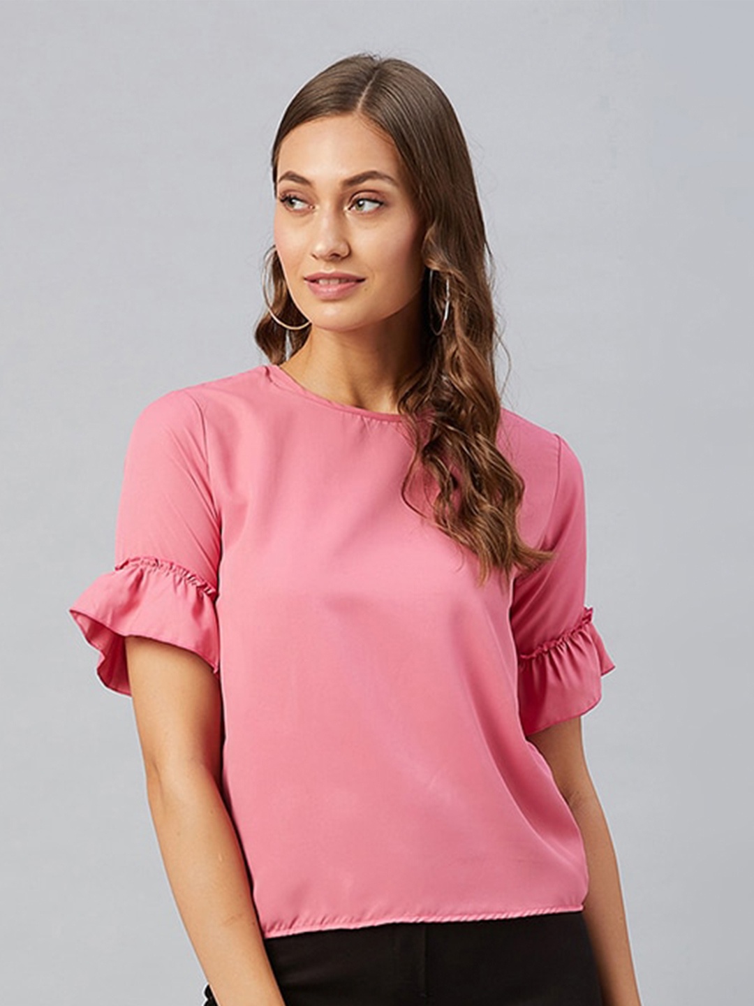 

CHIMPAAANZEE Pink Ruffles Top