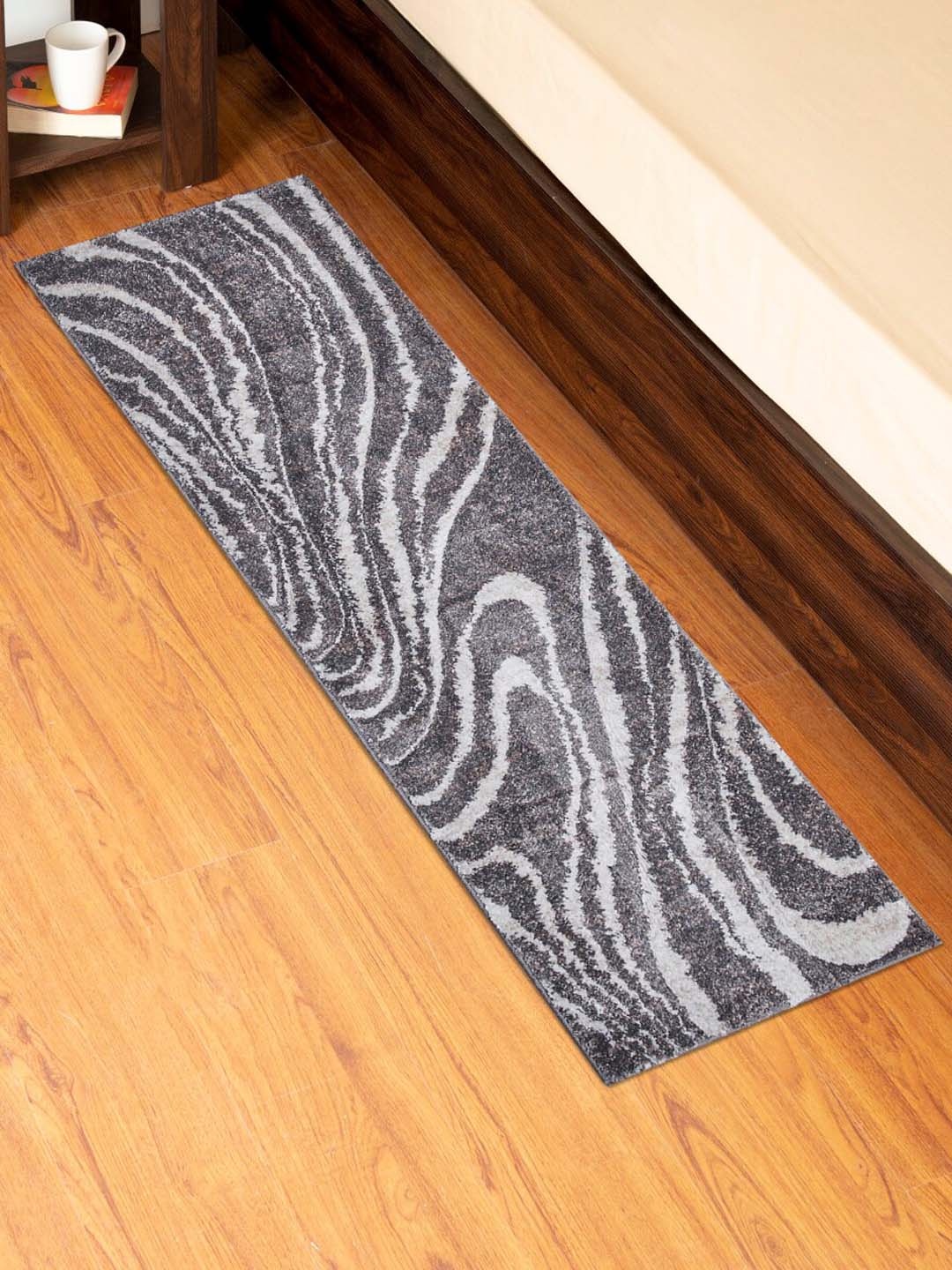

Home Centre Grey Textured Woven Carpet Runner