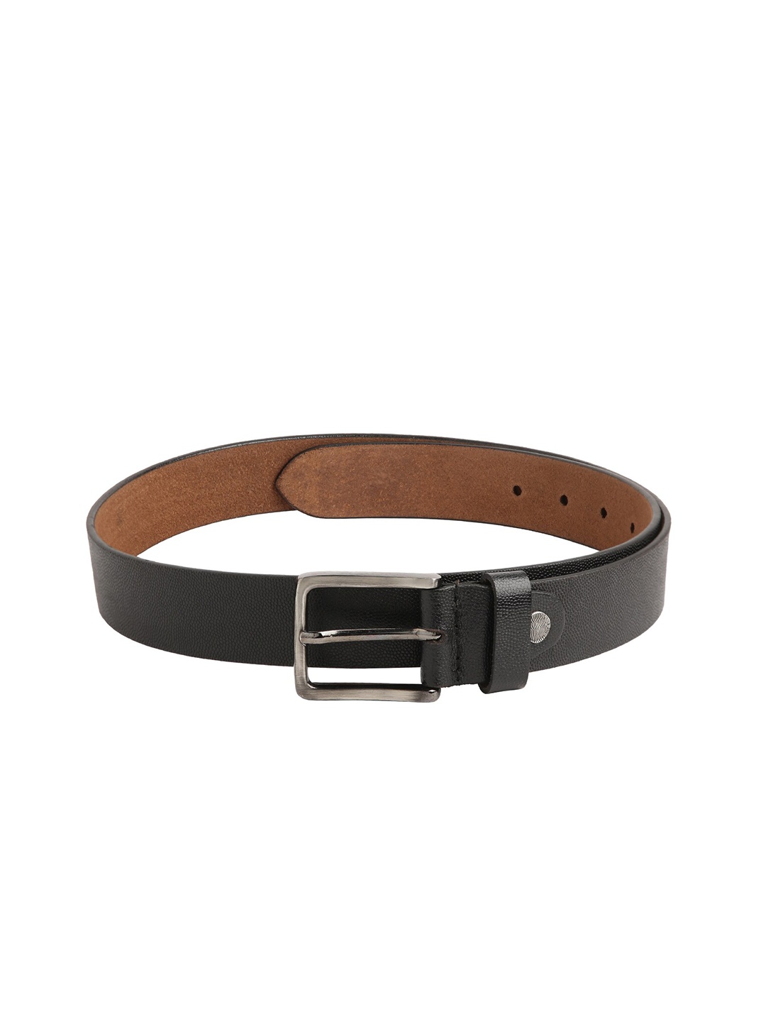 

CRUSSET Men Black Leather Belt