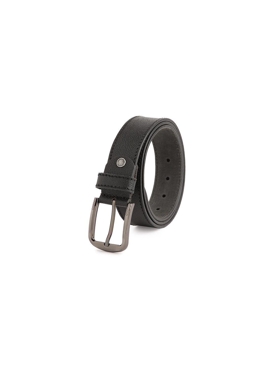 

CRUSSET Men Black Leather Belt