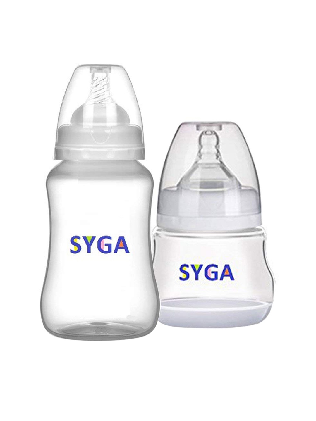 

SYGA White Set Of 2 Natural Feeding Bottle Clear 150 ml