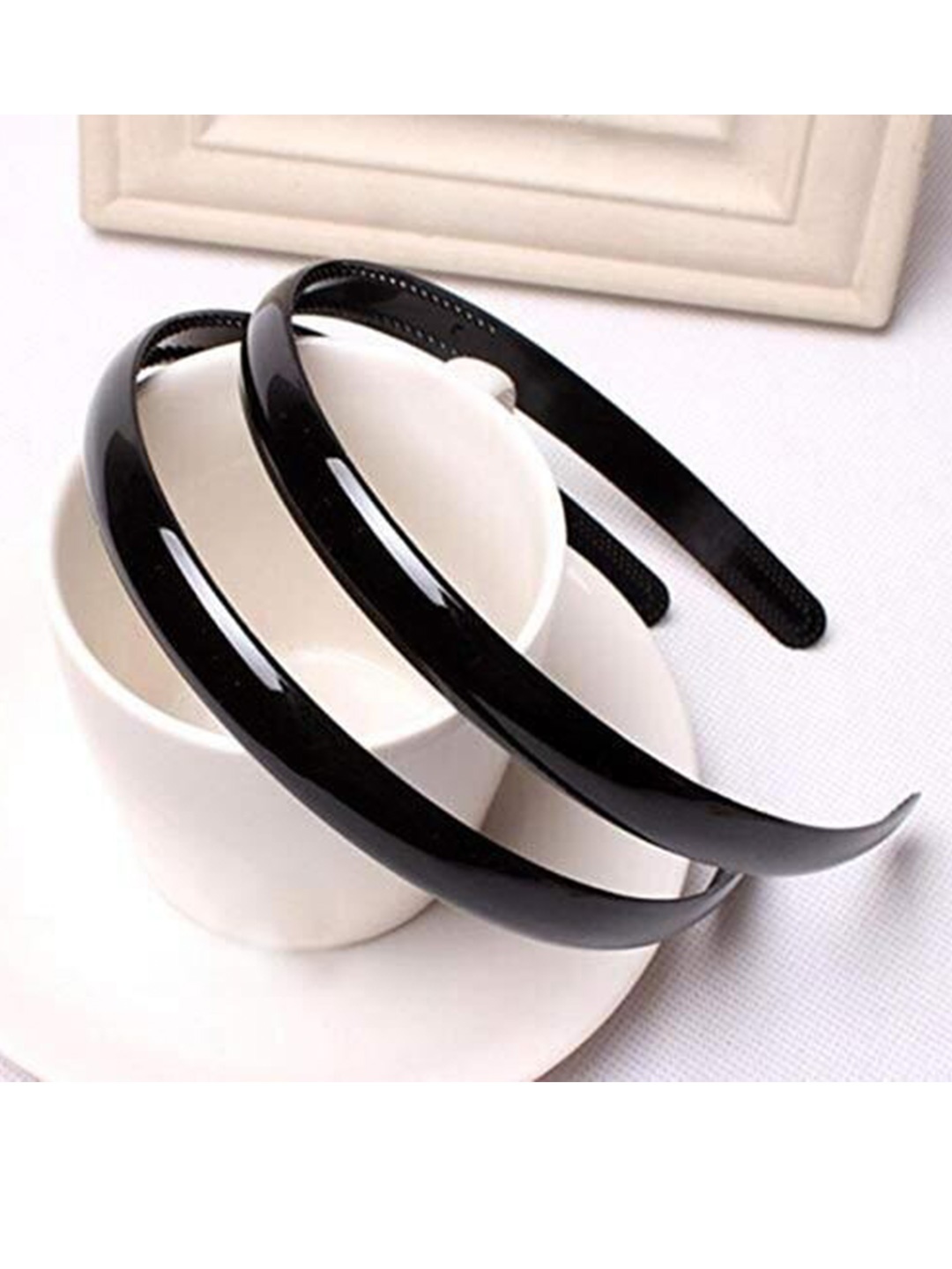 

ANNA CREATIONS Set Of 12 Women Black Hairband