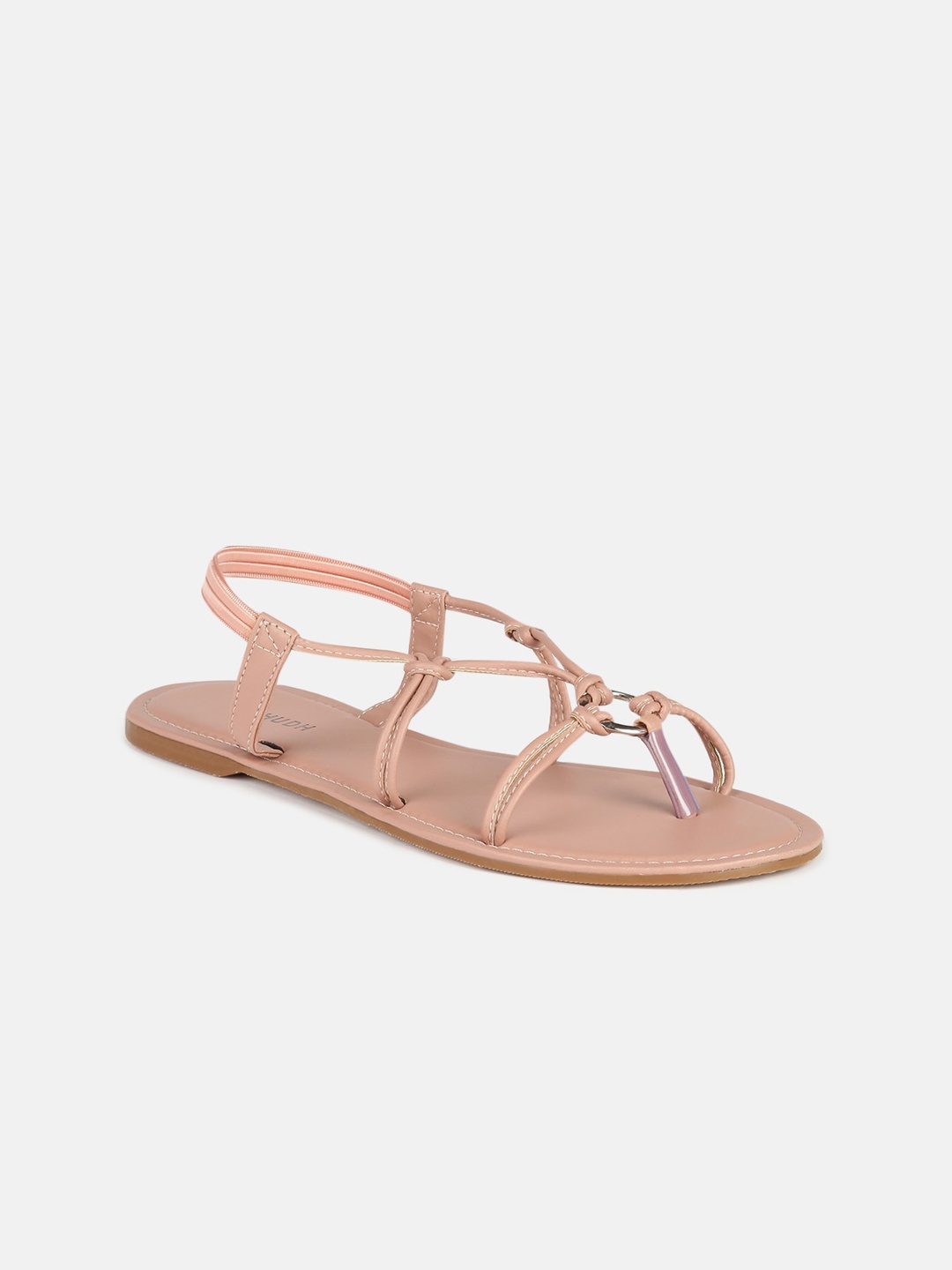 

Vishudh Women Peach-Coloured Open Toe Flats