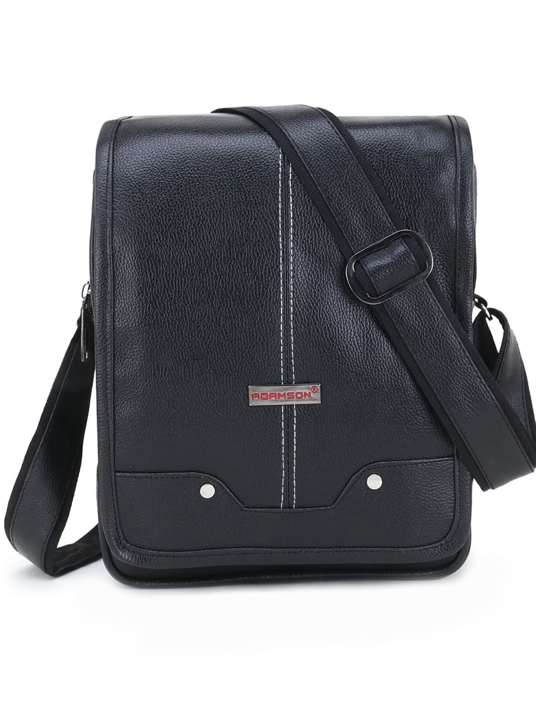

ADAMSON Black Structured Sling Bag