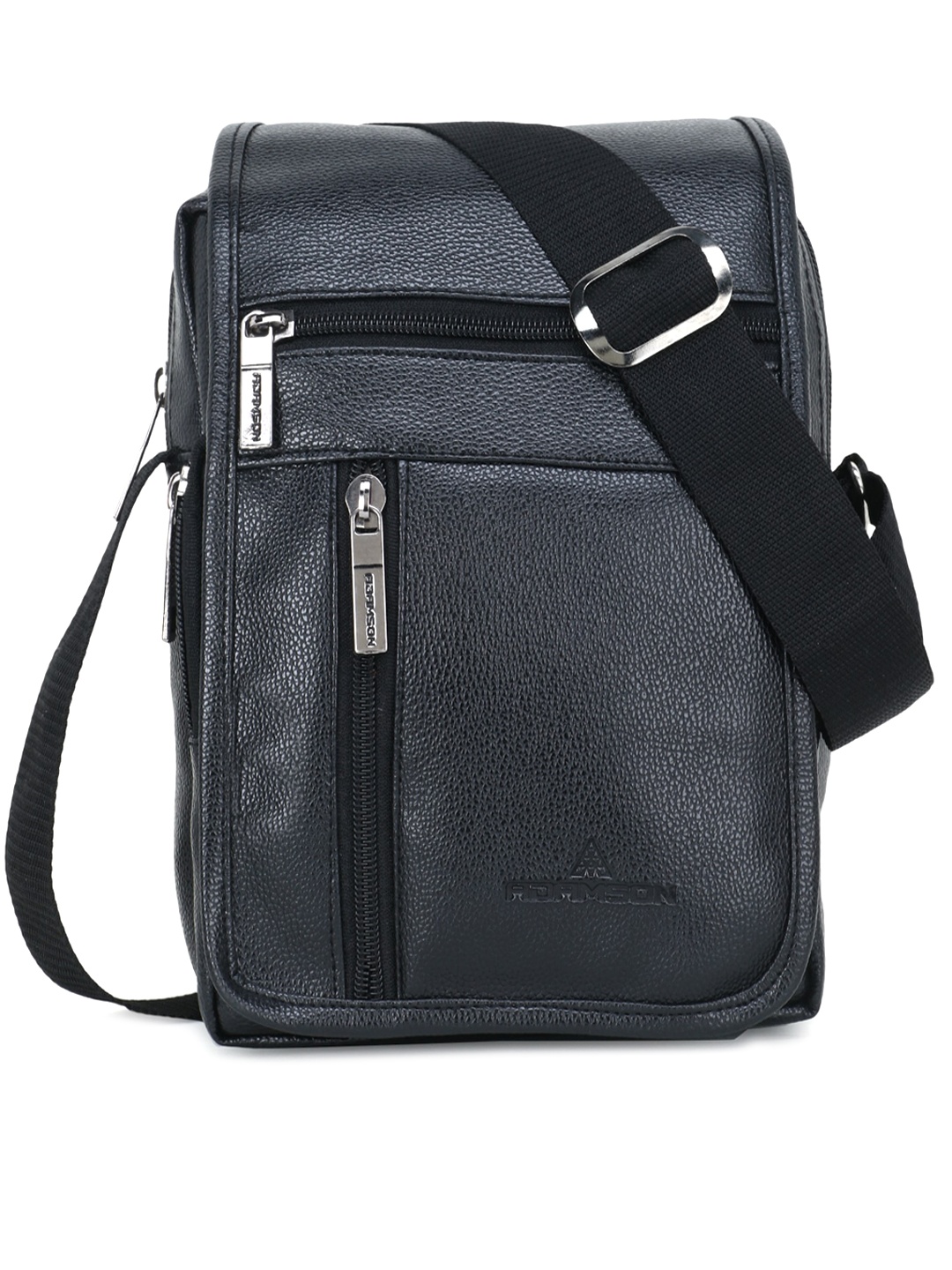 

ADAMSON Black Structured Sling Bag