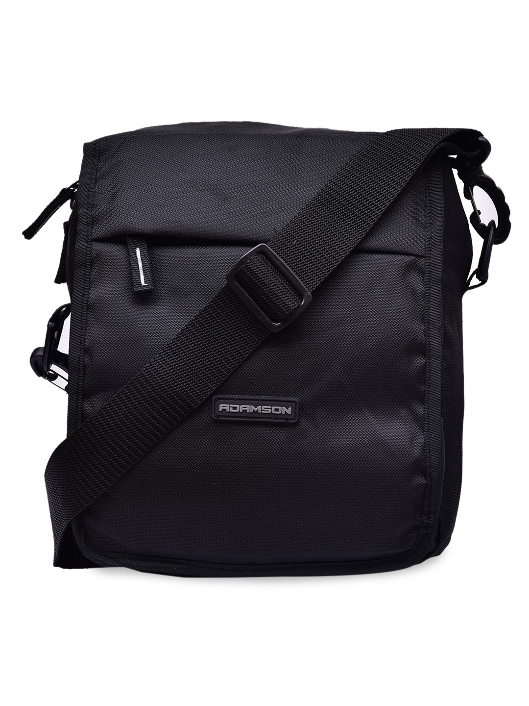 

ADAMSON Black Structured Sling Bag