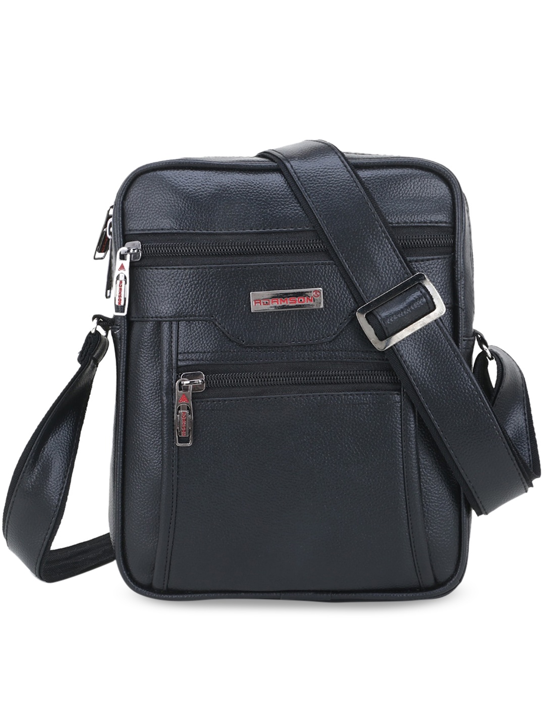 

ADAMSON Black Structured Sling Bag