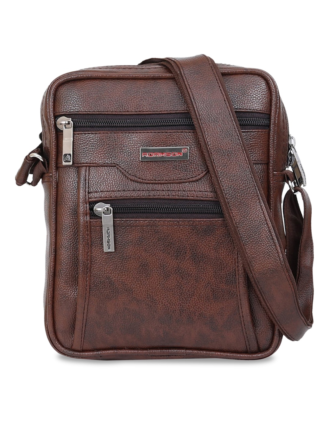 

ADAMSON Brown Structured Sling Bag
