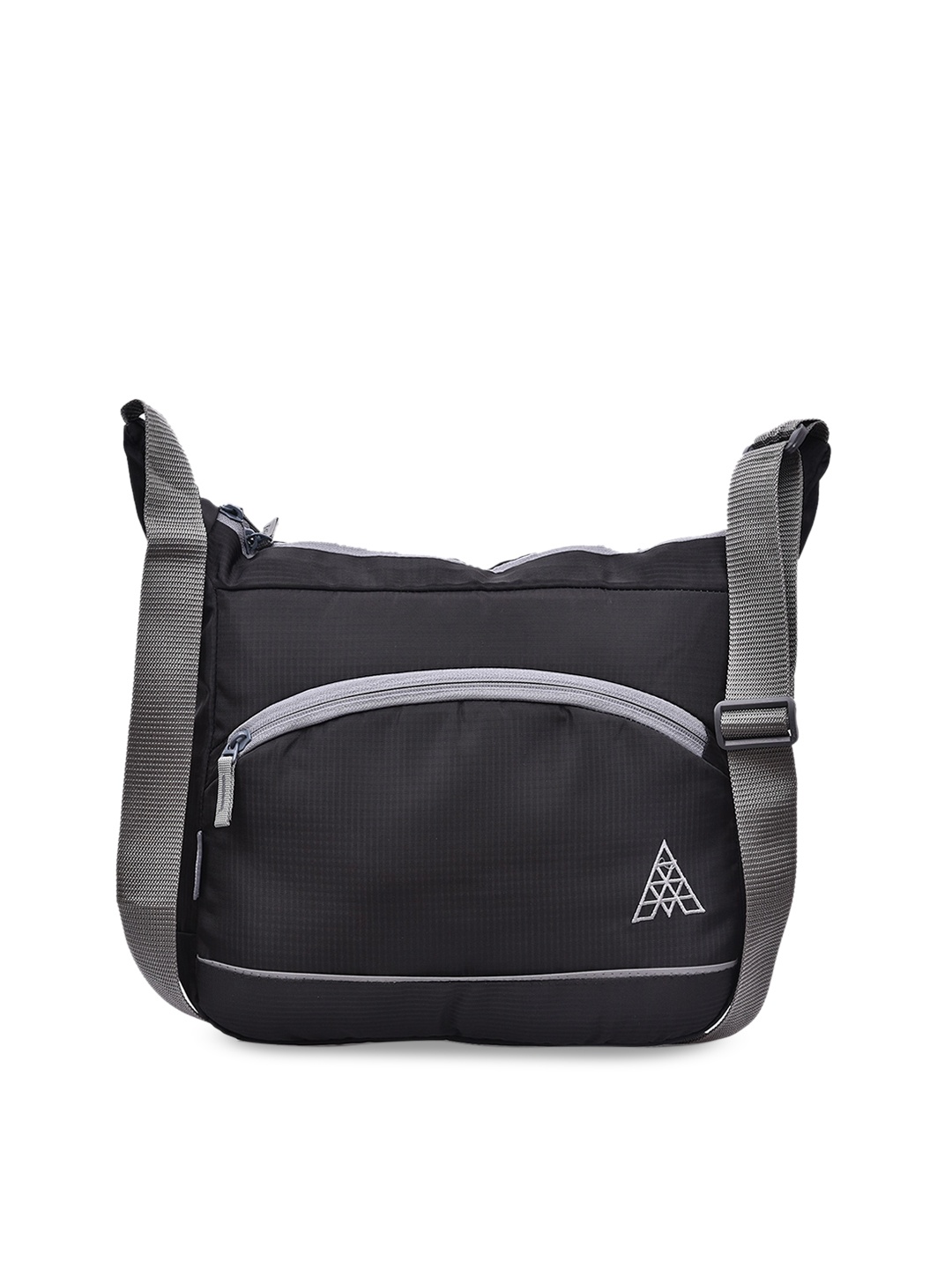 

ADAMSON Black Structured Sling Bag