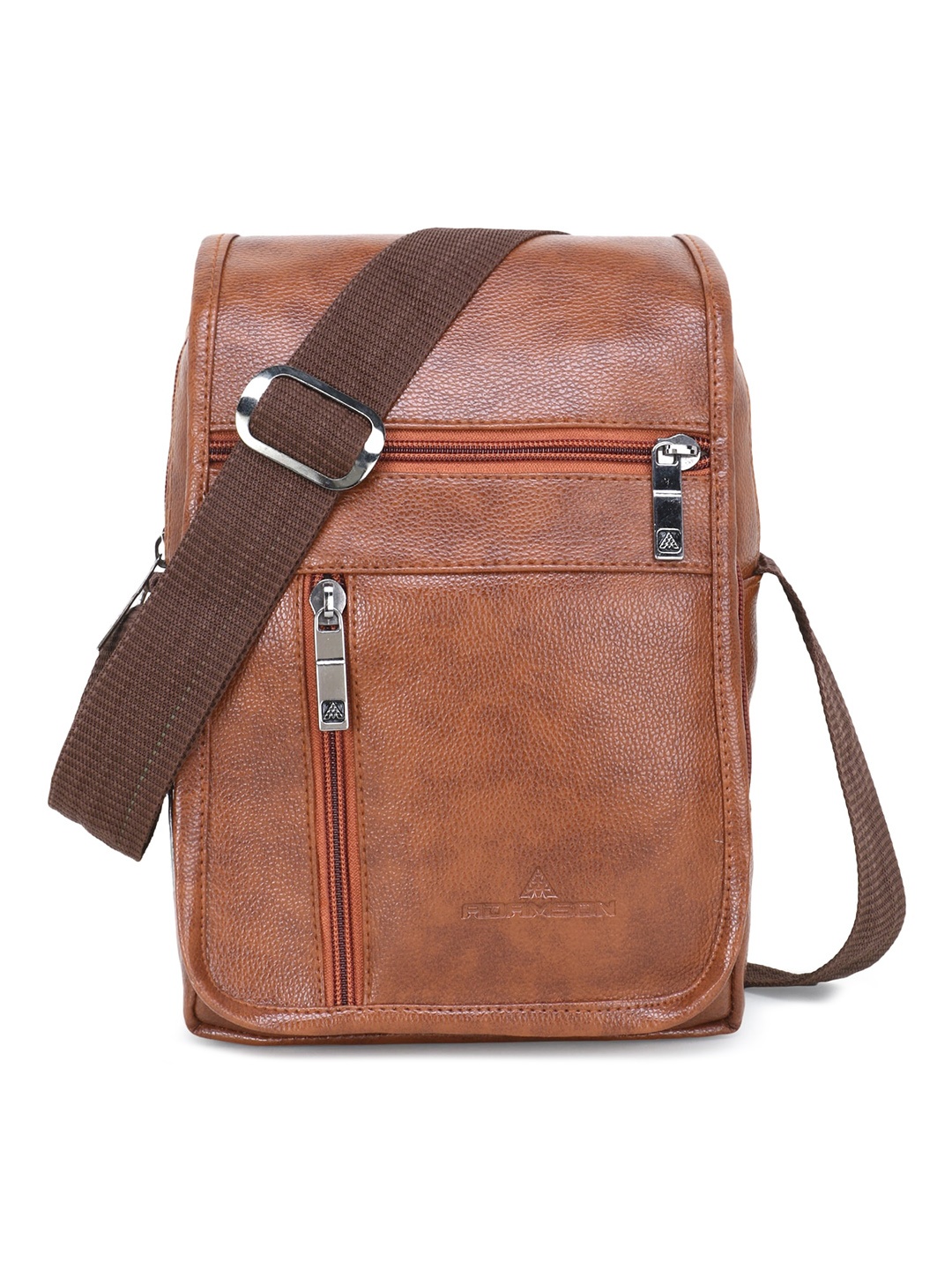 

ADAMSON Tan Structured Sling Bag