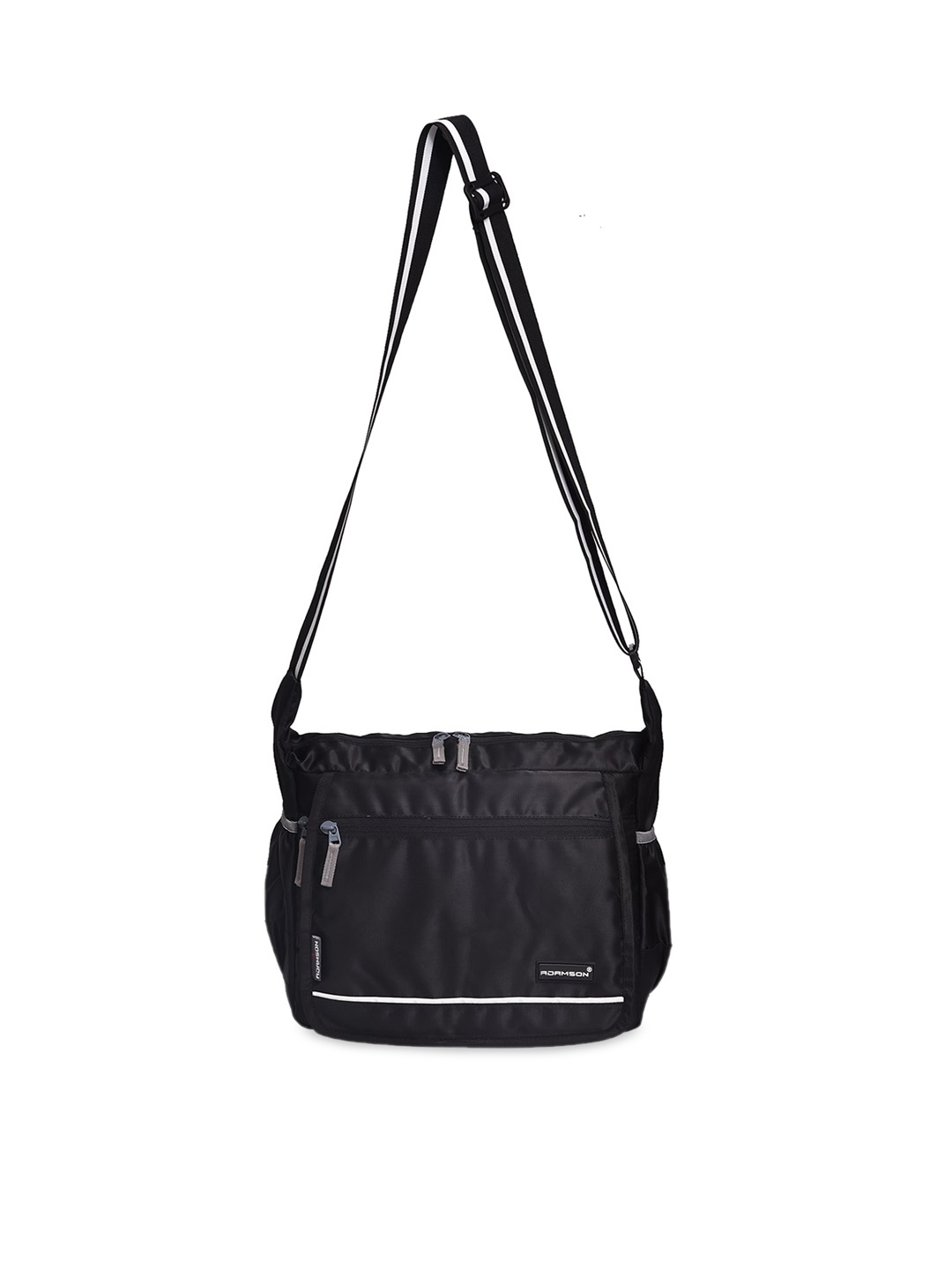 

ADAMSON Black Structured Sling Bag