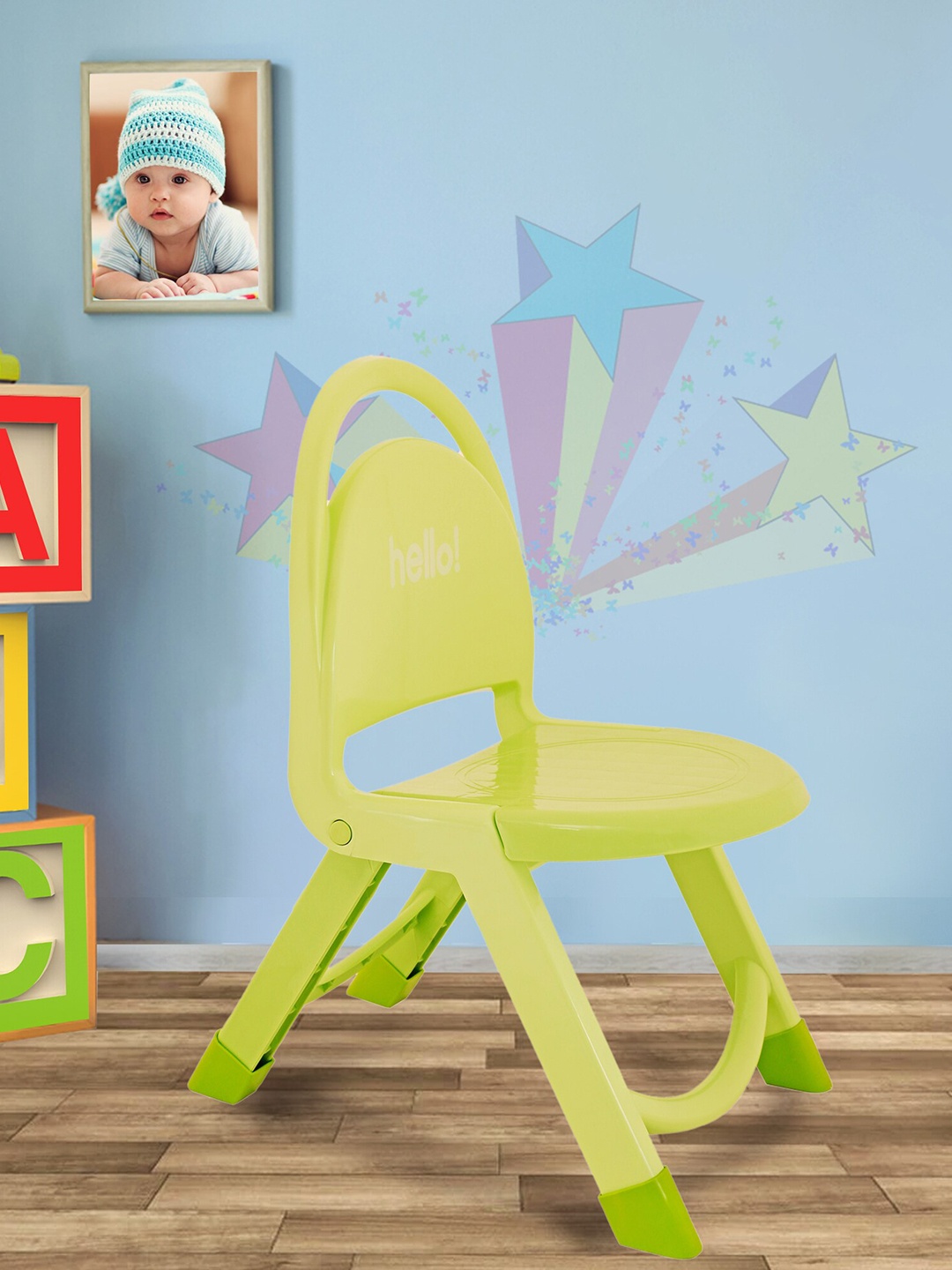

Baby Moo Kids Green Foldable Multipurpose Chair