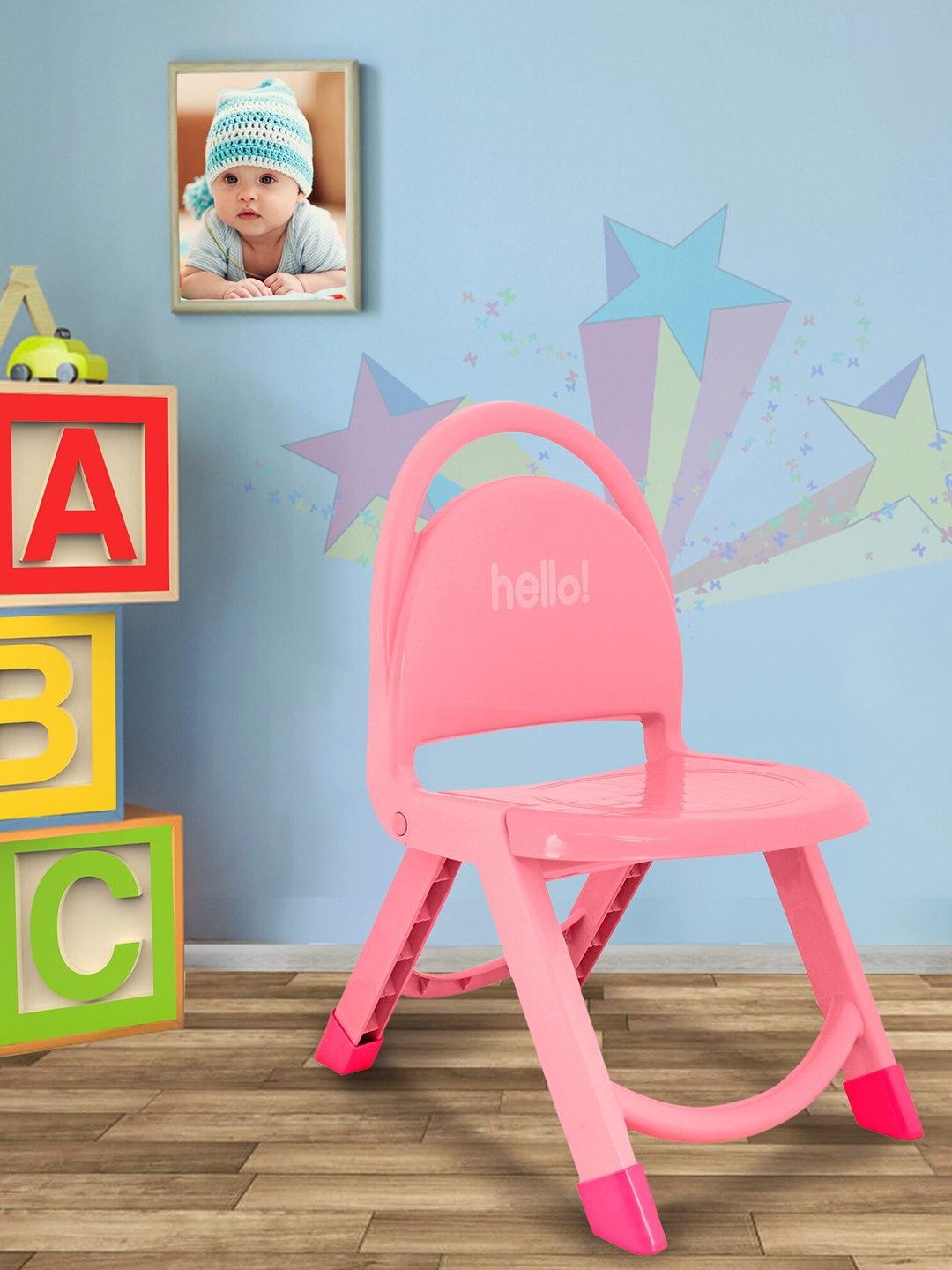 

Baby Moo Kids Pink Plastic Foldabale Chair