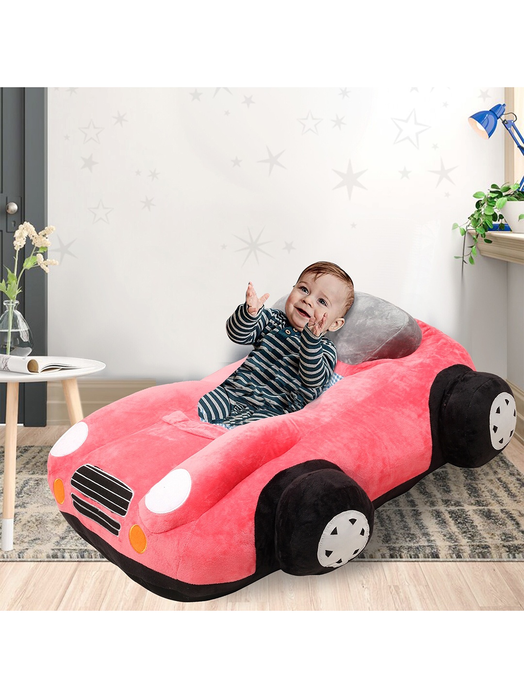 

Baby Moo Kids Pink & Black Car Training Seat Safety Sofa
