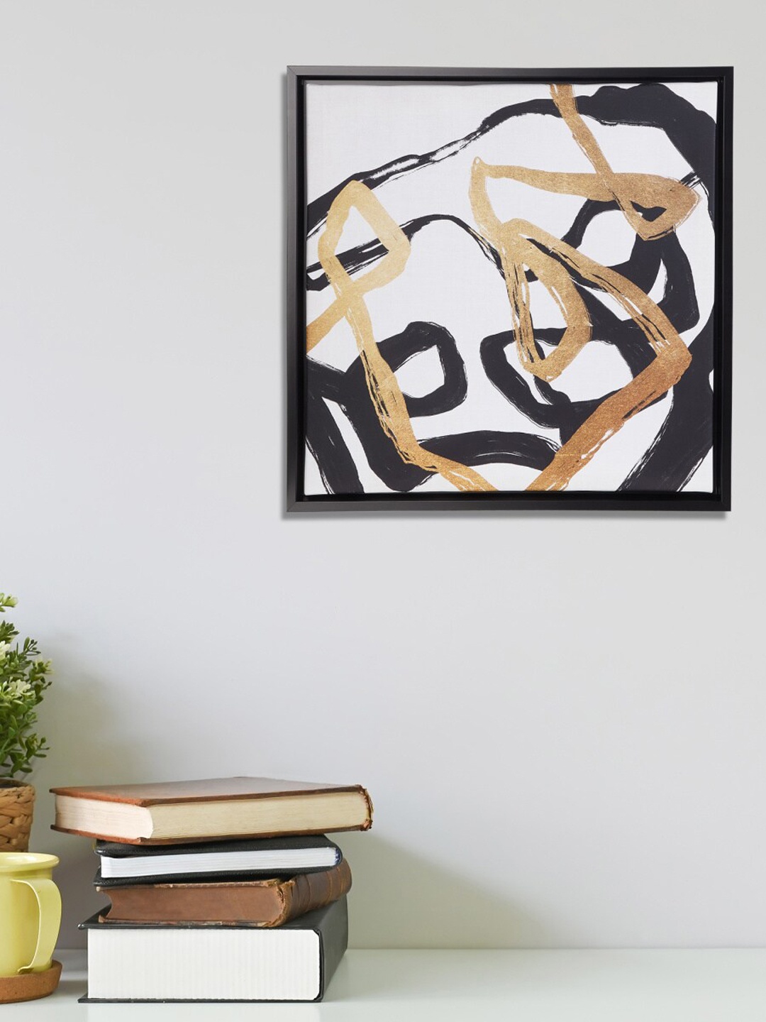 

Home Centre Breeza Art White Printed Abstract Picture Frame