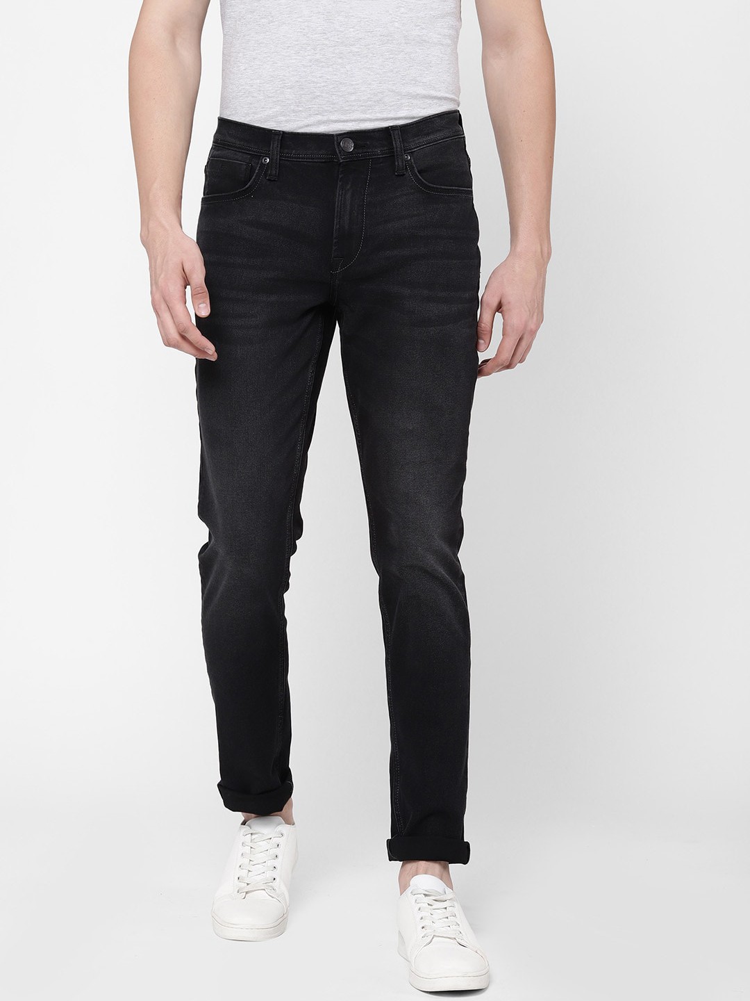 

Lee Men Black Bruce Skinny Fit Low-Rise Light Fade Stretchable Jeans