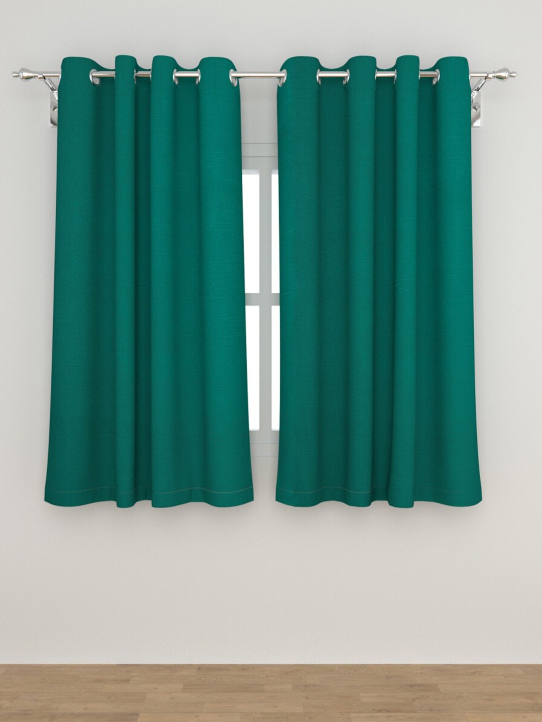 

Home Centre Teal Set of 2 Black Out Window Curtain