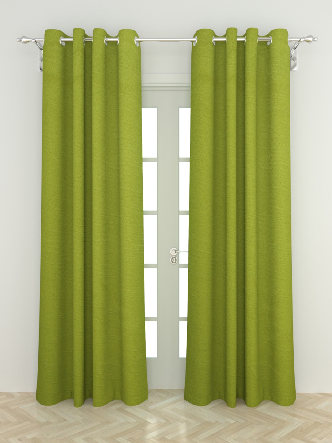 

Home Centre Green Set of 2 Black Out Door Curtain