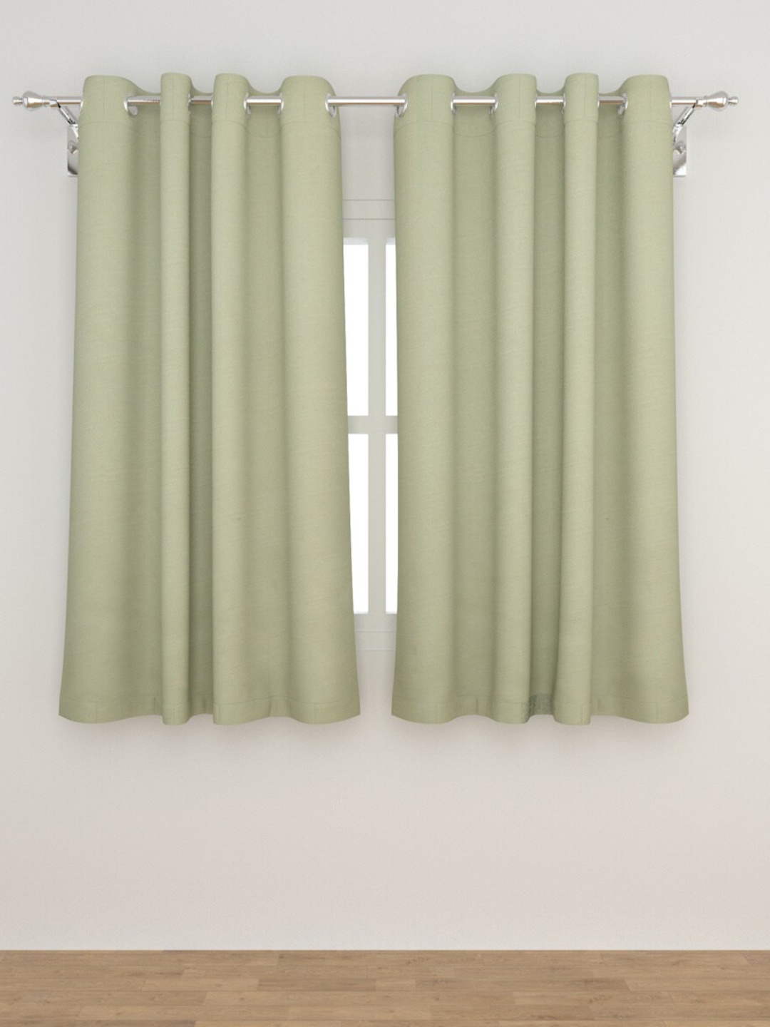 

Home Centre Off White Set of 2 Black Out Window Curtain