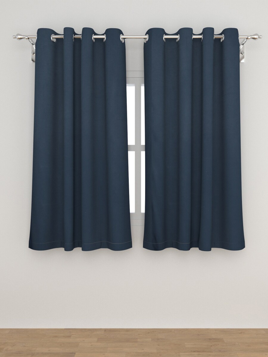 

Home Centre Blue Set of 2 Black Out Window Curtain