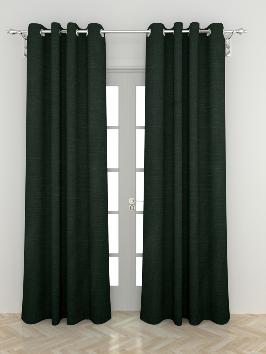 

Home Centre Green Set of 2 Black Out Door Curtain