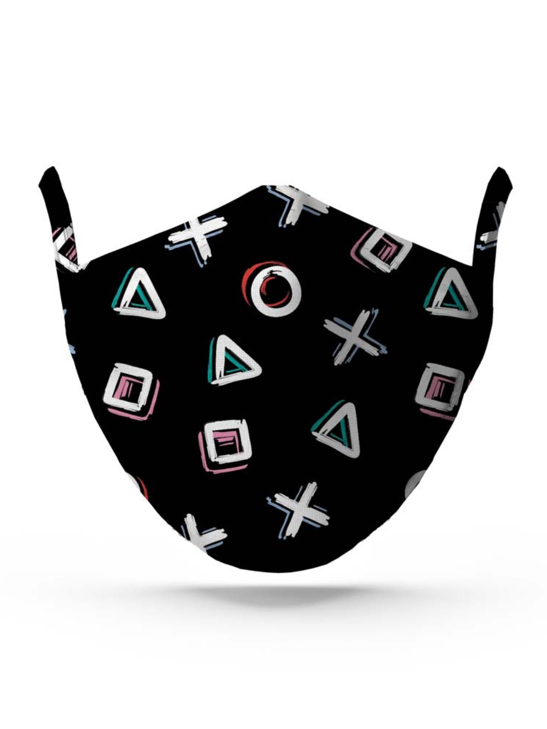 

wHAT'S DOwn Unisex Multicolored Printed Cotton Reusable Face Mask, Multi