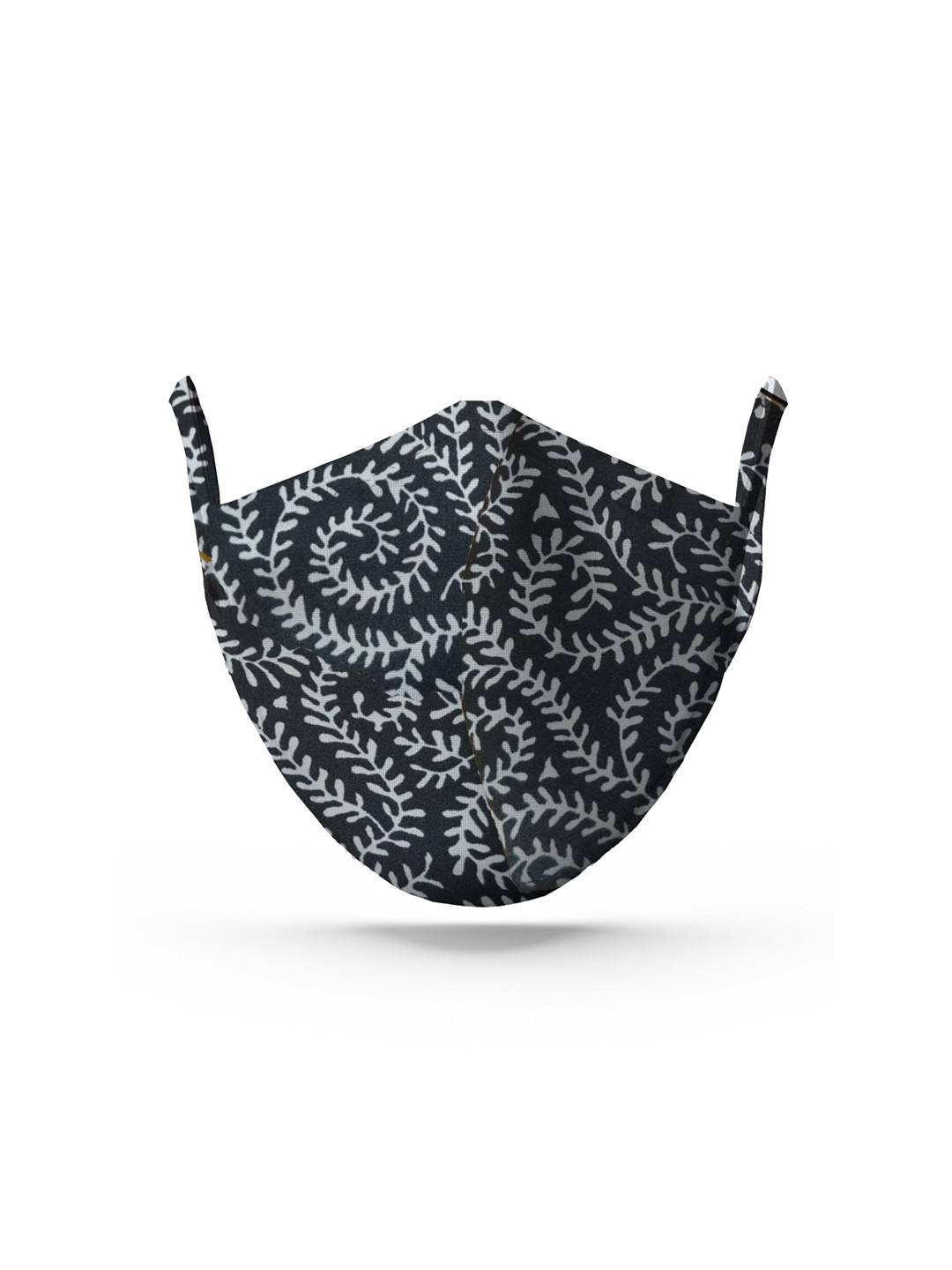 

wHAT'S DOwn Unisex White & Black Printed Cotton Reusable Face Mask