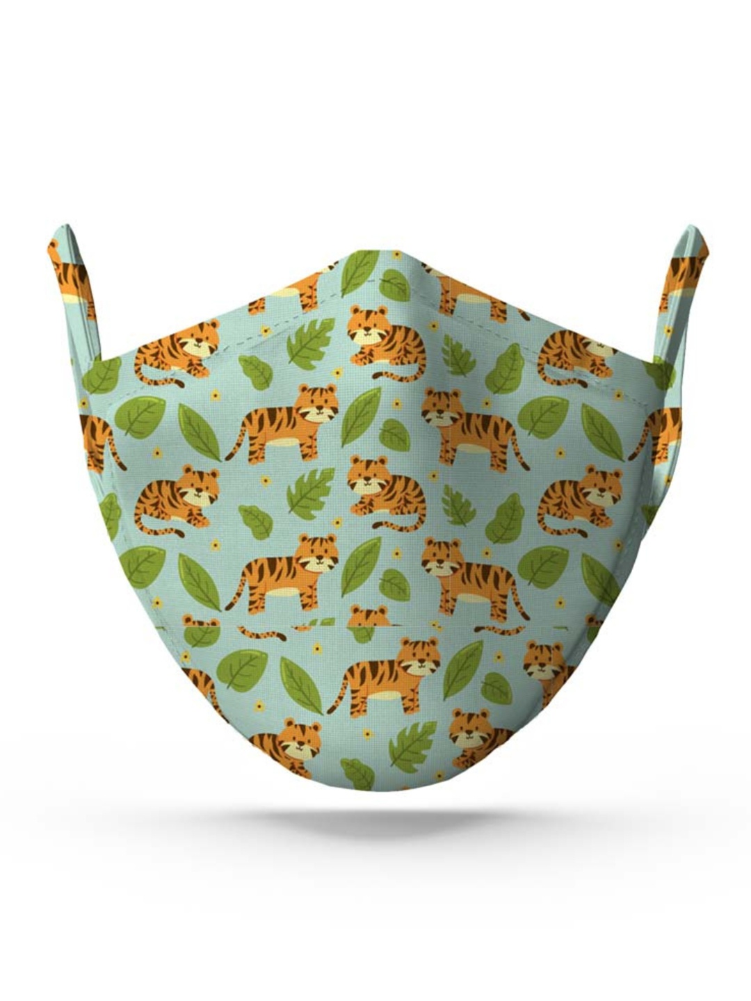 

wHAT'S DOwn Green Sher Khan Cotton Reusable Face Mask