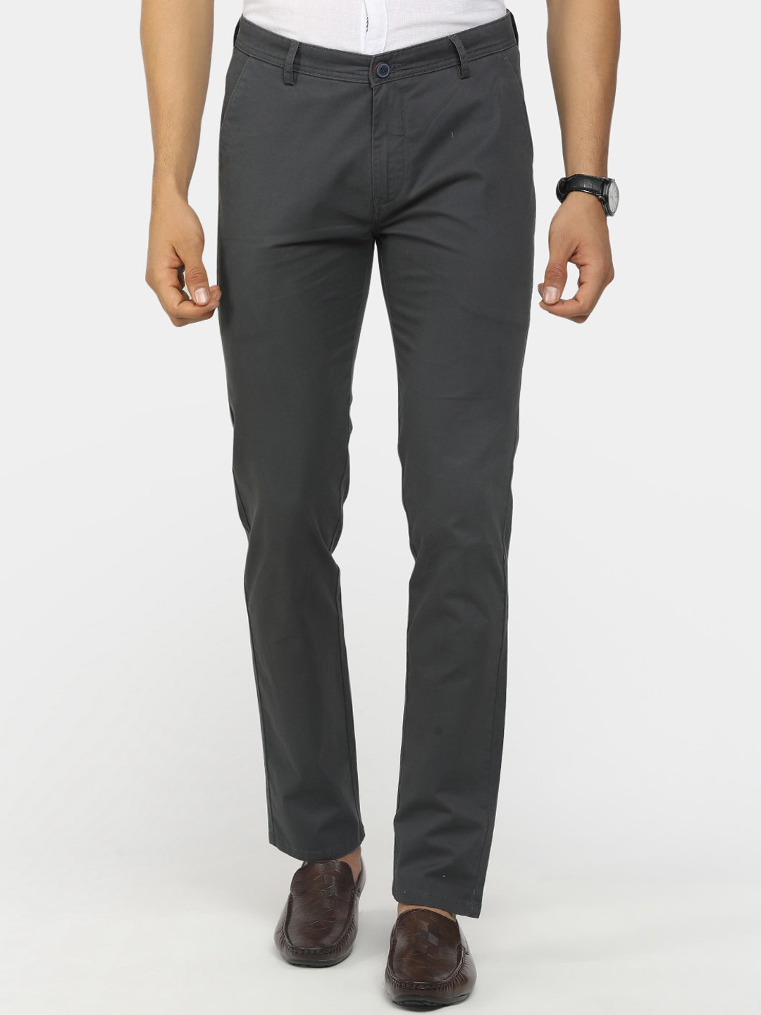 

V-Mart Men Grey Trousers