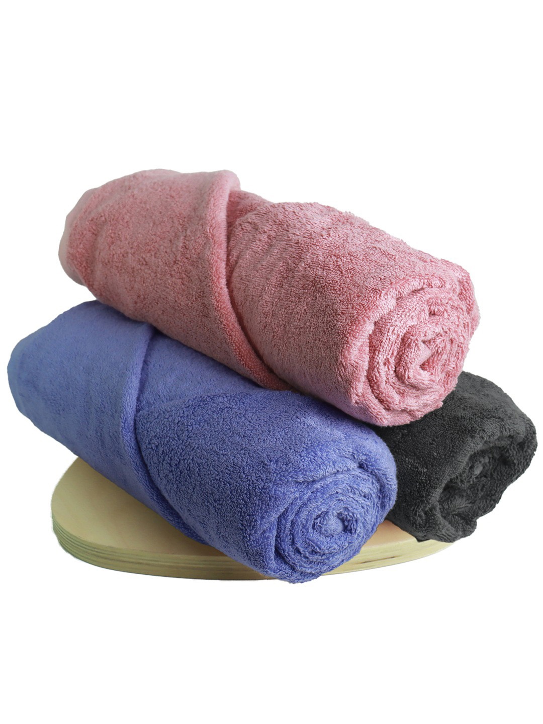 

Heelium Unisex Pack of 3 Bamboo Super Soft & Quick Drying 600 GSM Bath Towel, Peach