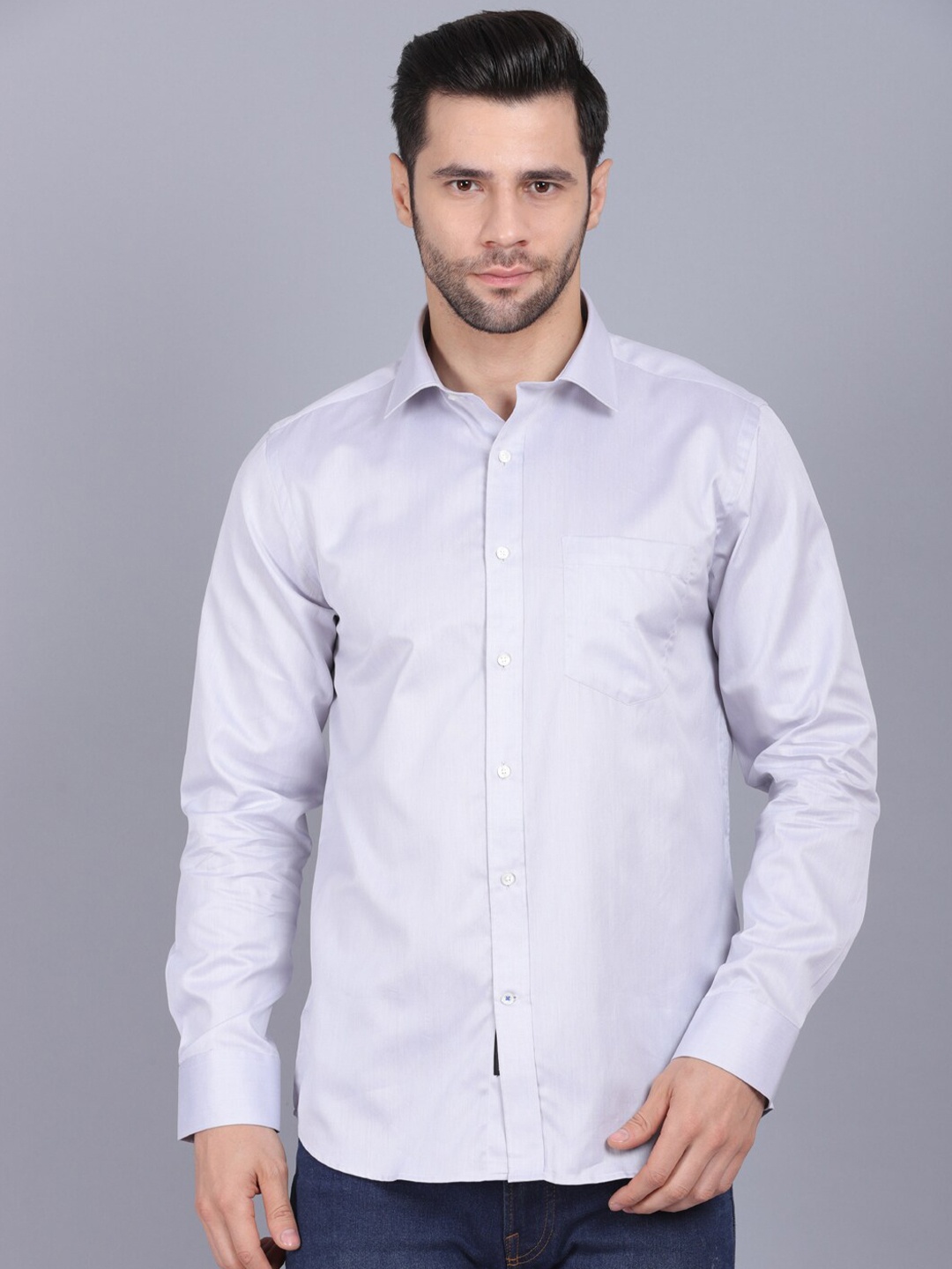 

CANOE Men Mauve Original Slim Fit Pure Cotton Formal Shirt