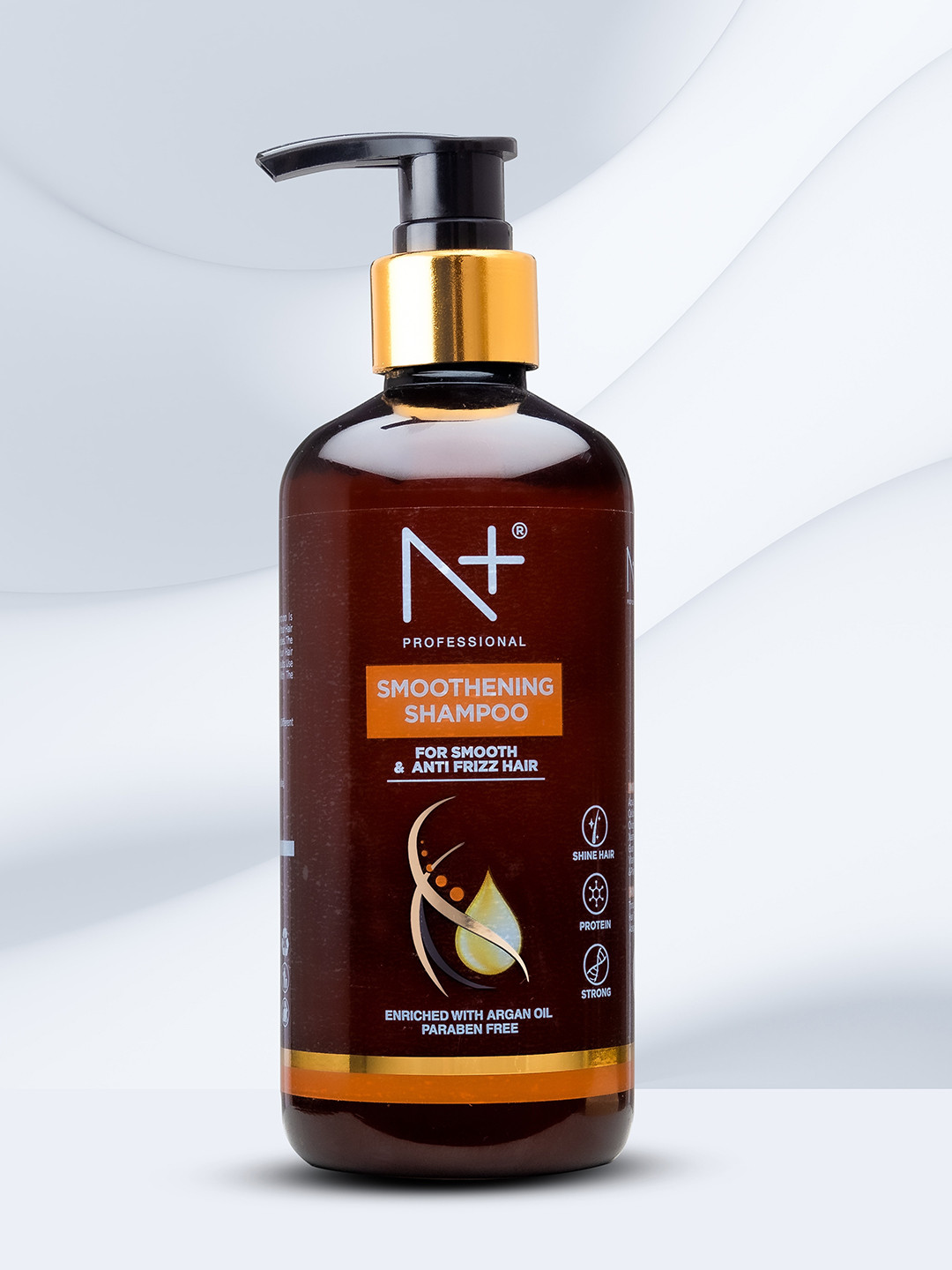 

N Plus Professional Smoothening Shampoo with Argan Oil - 300ml, Brown