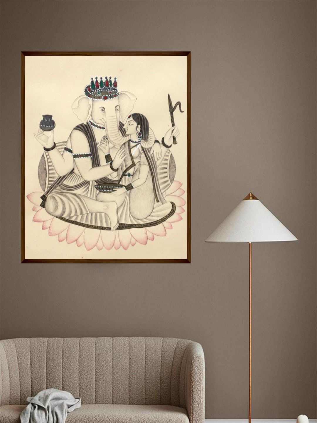 

The Art House Beige & Black Abstract Painting Wall Art