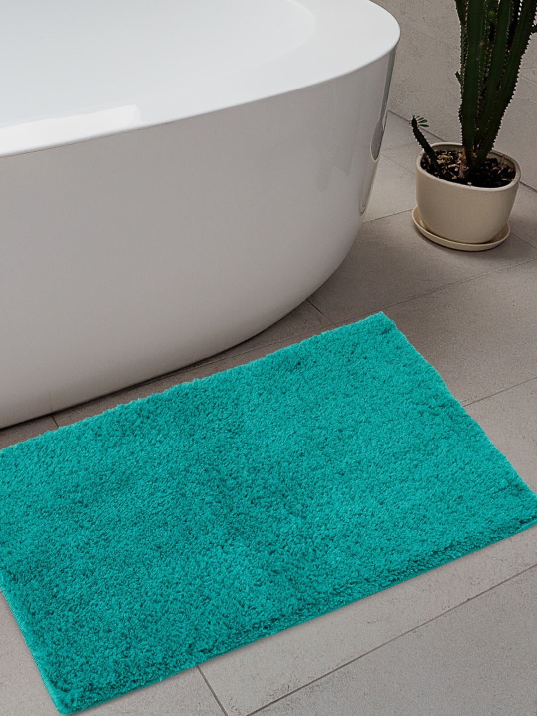 

Home Centre Textured Essence Anti-Skid Bath Rug, Teal