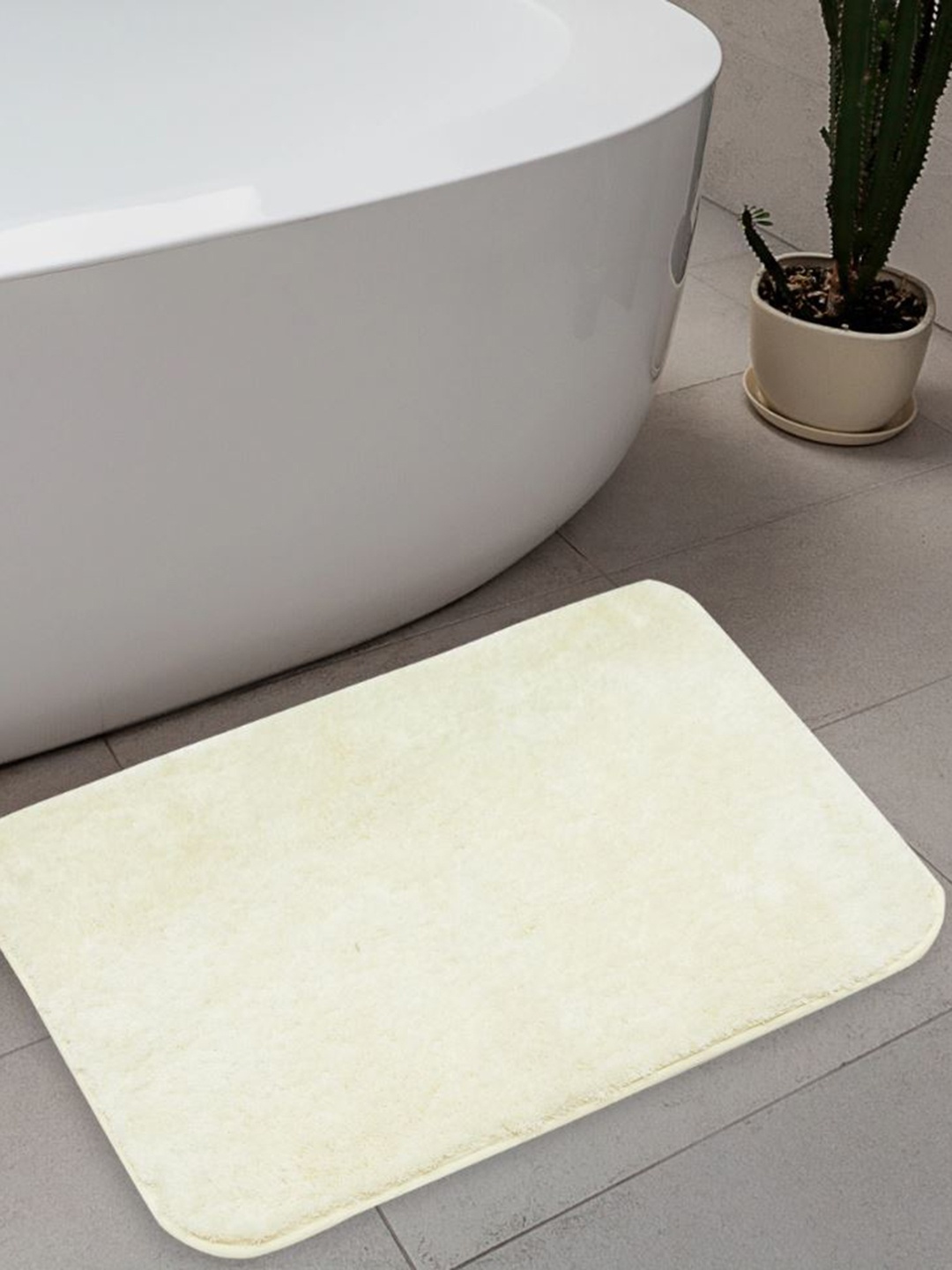 

Home Centre Marshmallow Textured Anti-Skid Bath Rug, Off white