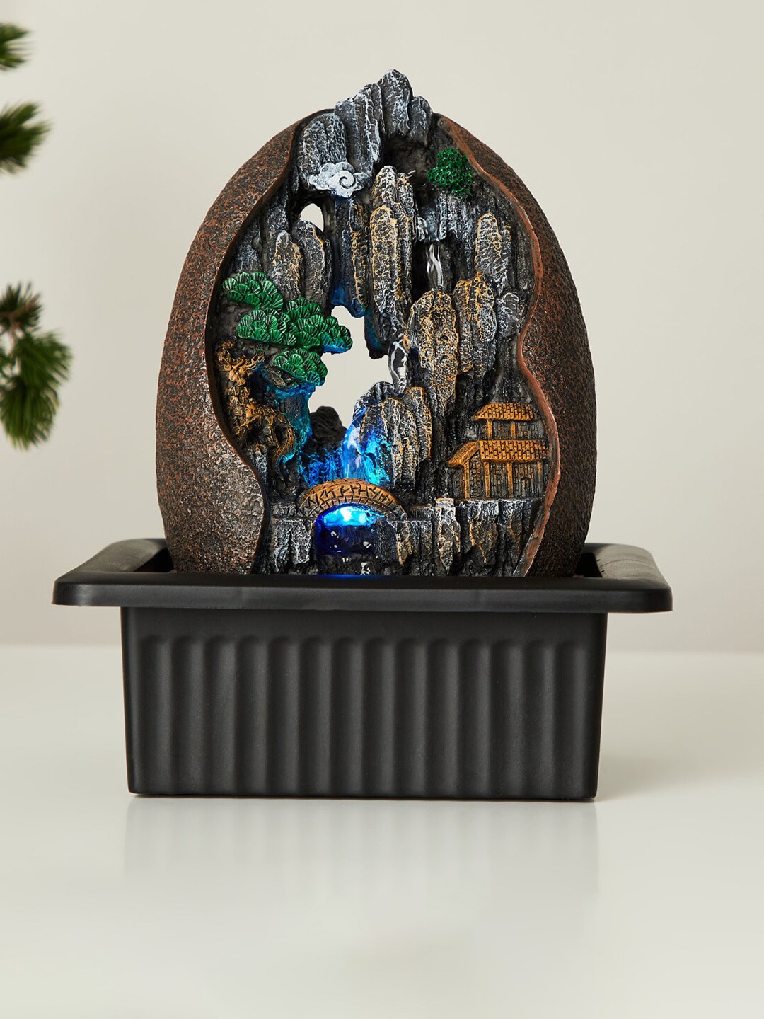 

Home Centre Brown Textured Polyresin Electrical Water Fountain