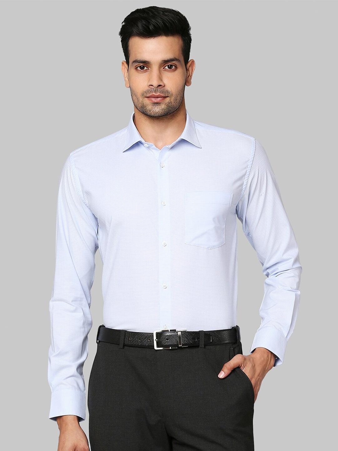 

Park Avenue Men Blue Slim Fit Formal Shirt