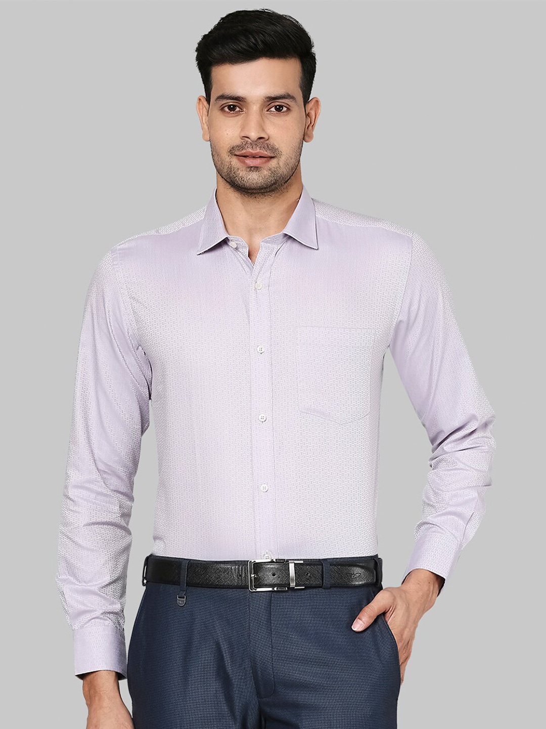 

Park Avenue Purple Cotton Formal Shirt