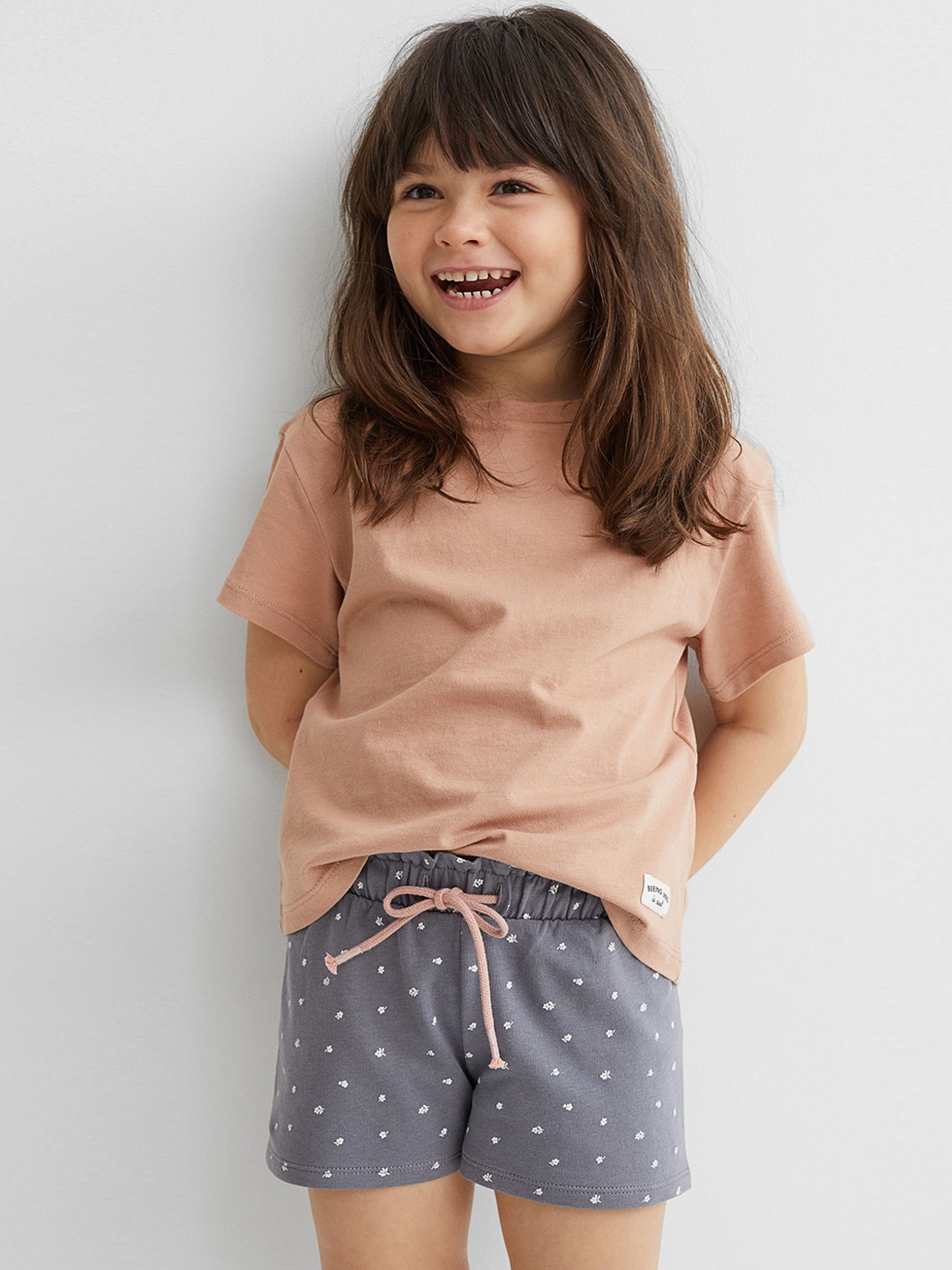 

H&M Girls Grey Cotton Sweatshorts
