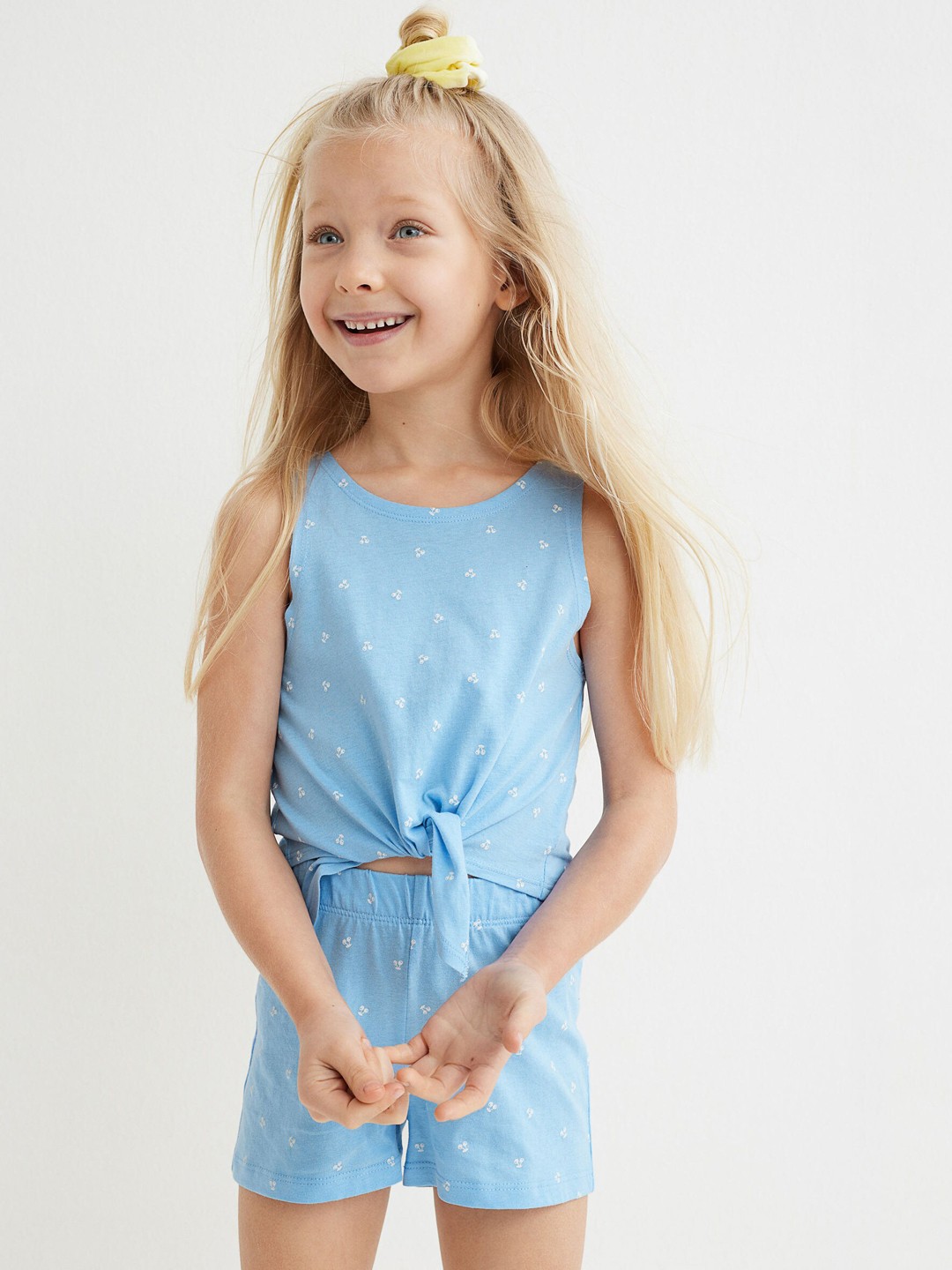 

H&M Girls Blue 2-piece Cotton Set