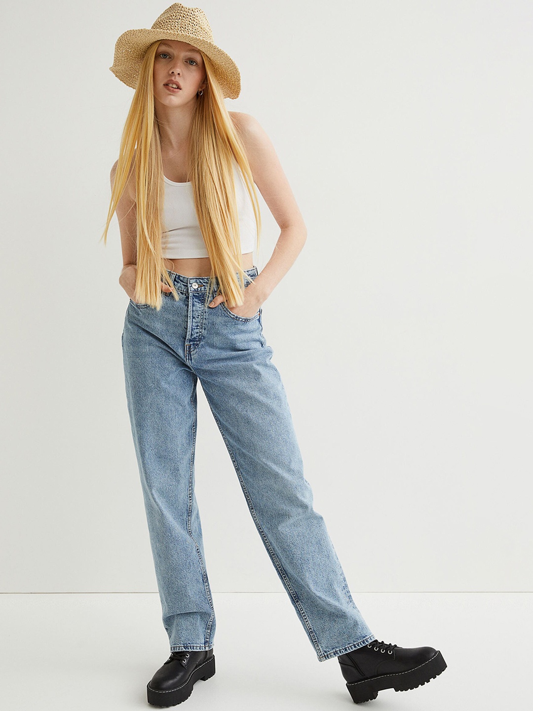 

H&M Beige Straw Hat