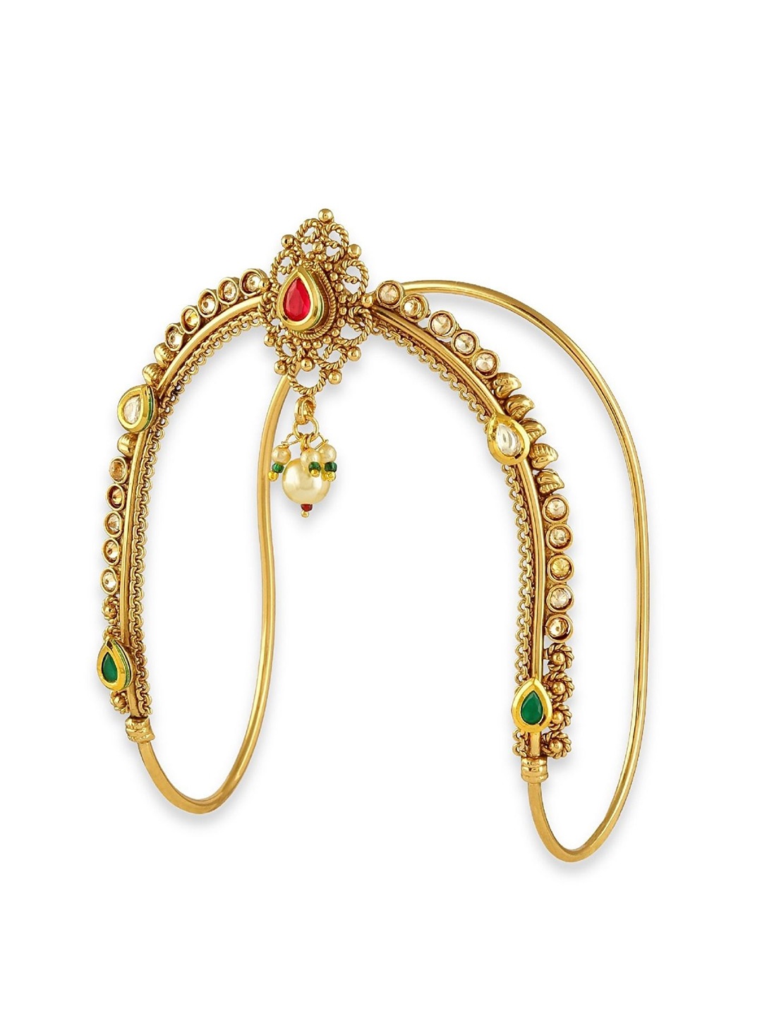 

AccessHer Women Red Brass Gold-Plated Armlet Bracelet