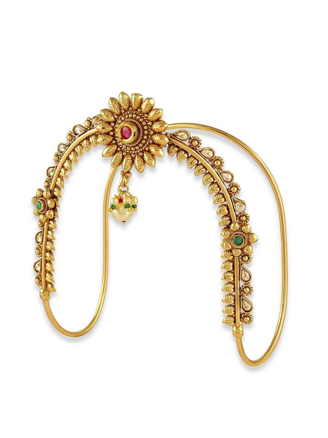 

AccessHer Women Pink Brass Gold-Plated Armlet Bracelet