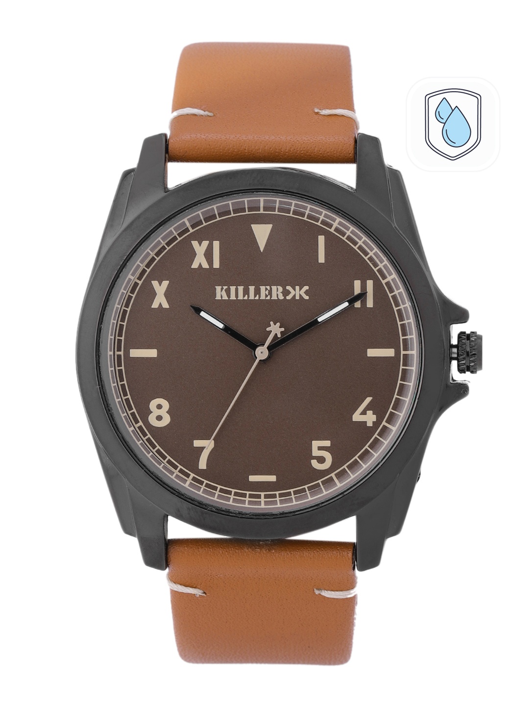 

Killer Men Brown Dial & Straps Rebel Analogue Watch KL22/007-A